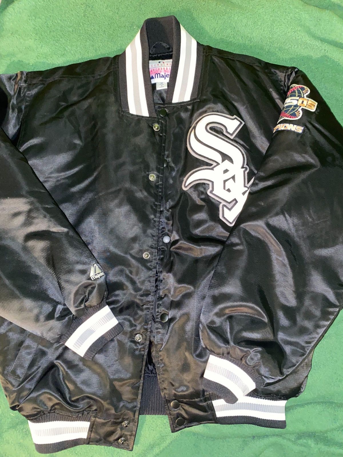 2005 CHICAGO WHITE SOX MAJESTIC WORLD SERIES CHAMPIONS VARSITY JACKET M