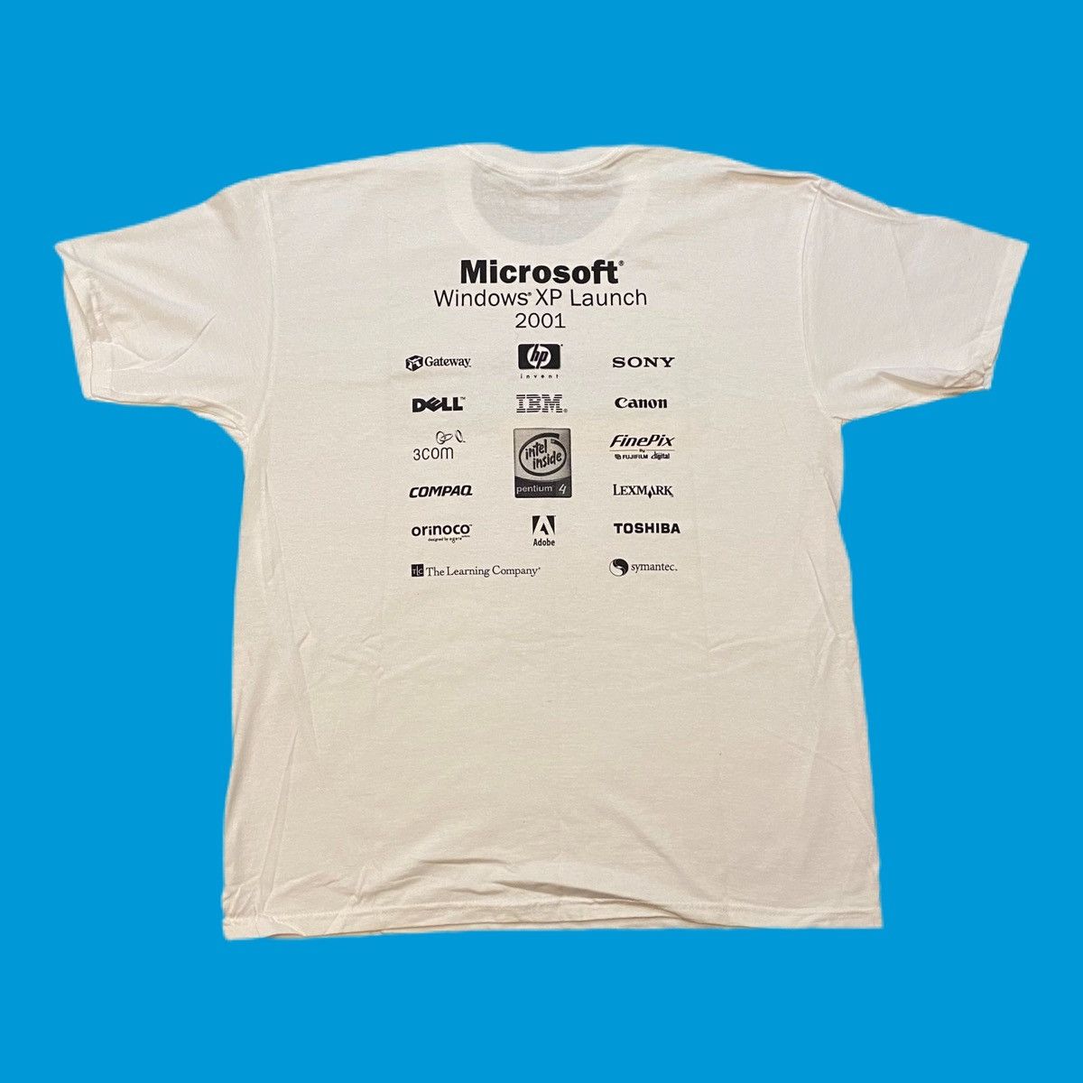 Anvil × Microsoft × Vintage Vintage 2001 Microsoft Windows XP Launch Promo  Shirt | Grailed