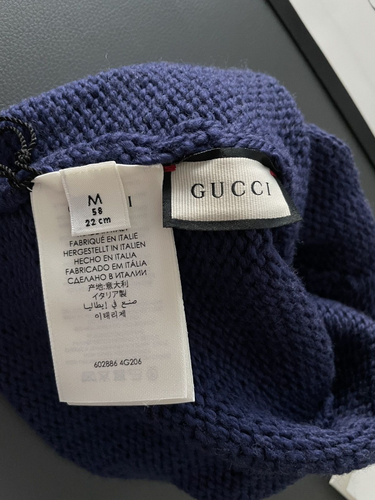 Gucci Rare Brand NEW Sold Out Runway 100% Virgin Wool GG Logo Hat Size ONE SIZE - 2 Thumbnail