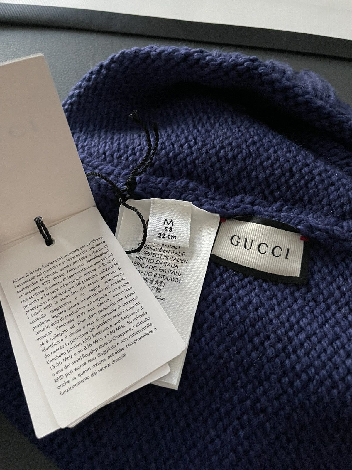 Gucci Rare Brand NEW Sold Out Runway 100% Virgin Wool GG Logo Hat Size ONE SIZE - 10 Thumbnail