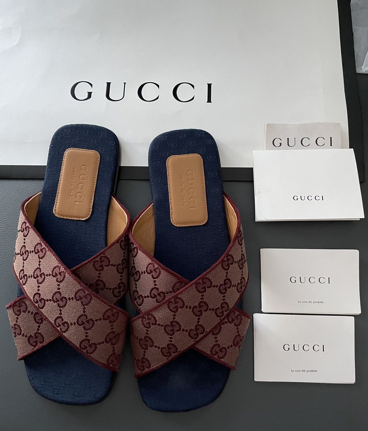 Gucci Super Runway Gucci GG Logo Monogram Slides Sandal Brand New Size US 8.5 / EU 41-42 - 15 Thumbnail