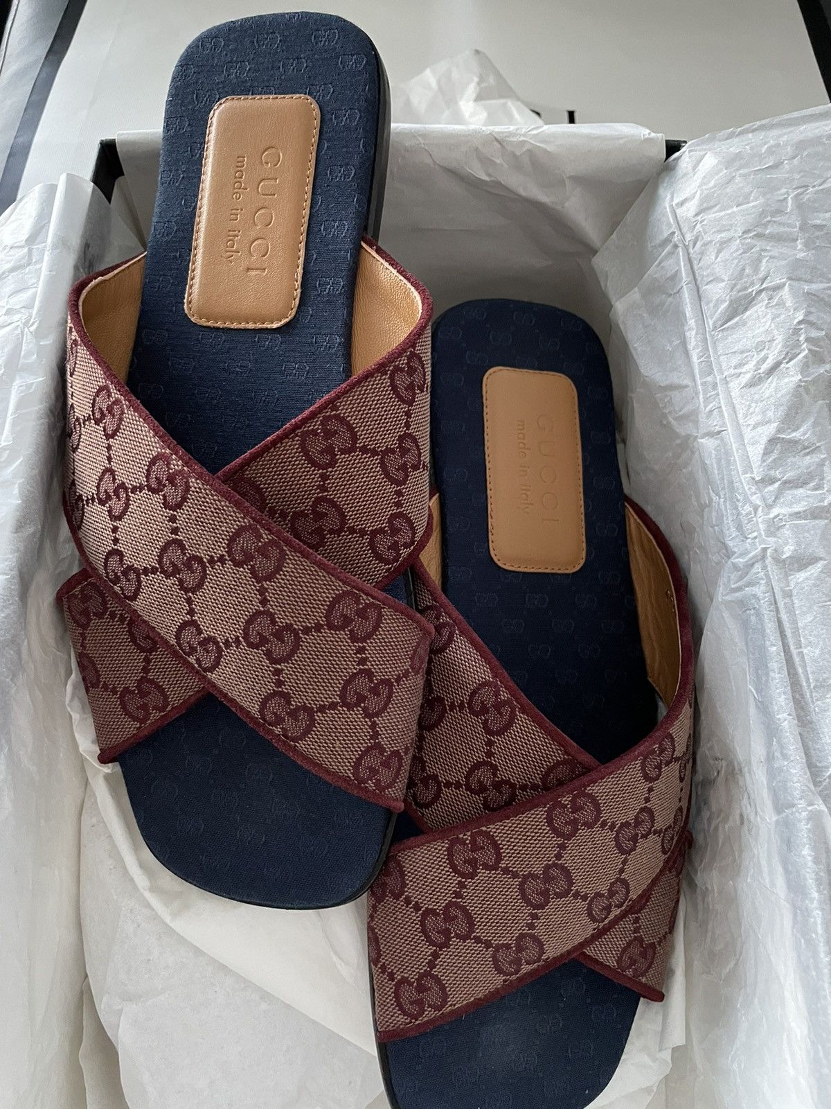 Gucci Super Runway Gucci GG Logo Monogram Slides Sandal Brand New Size US 8.5 / EU 41-42 - 8 Thumbnail