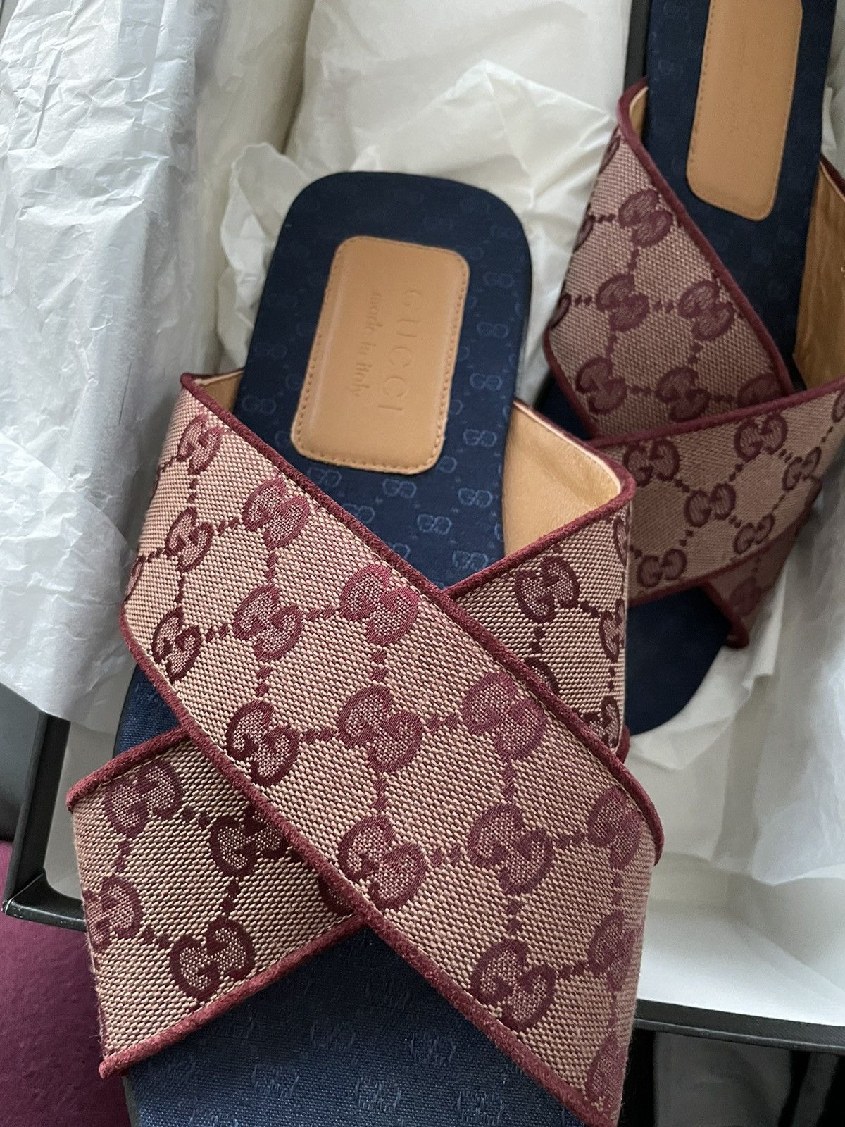 Gucci Super Runway Gucci GG Logo Monogram Slides Sandal Brand New Size US 8.5 / EU 41-42 - 10 Thumbnail