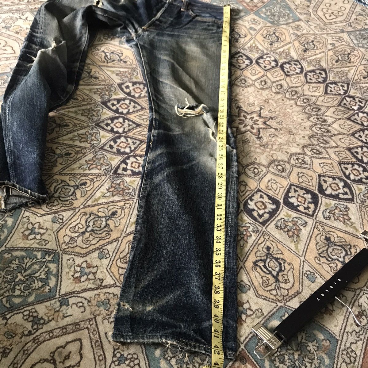 Eternal Eternal Distressed Denim Selvedge Jeans Nature Fade Size US 29 - 23 Thumbnail