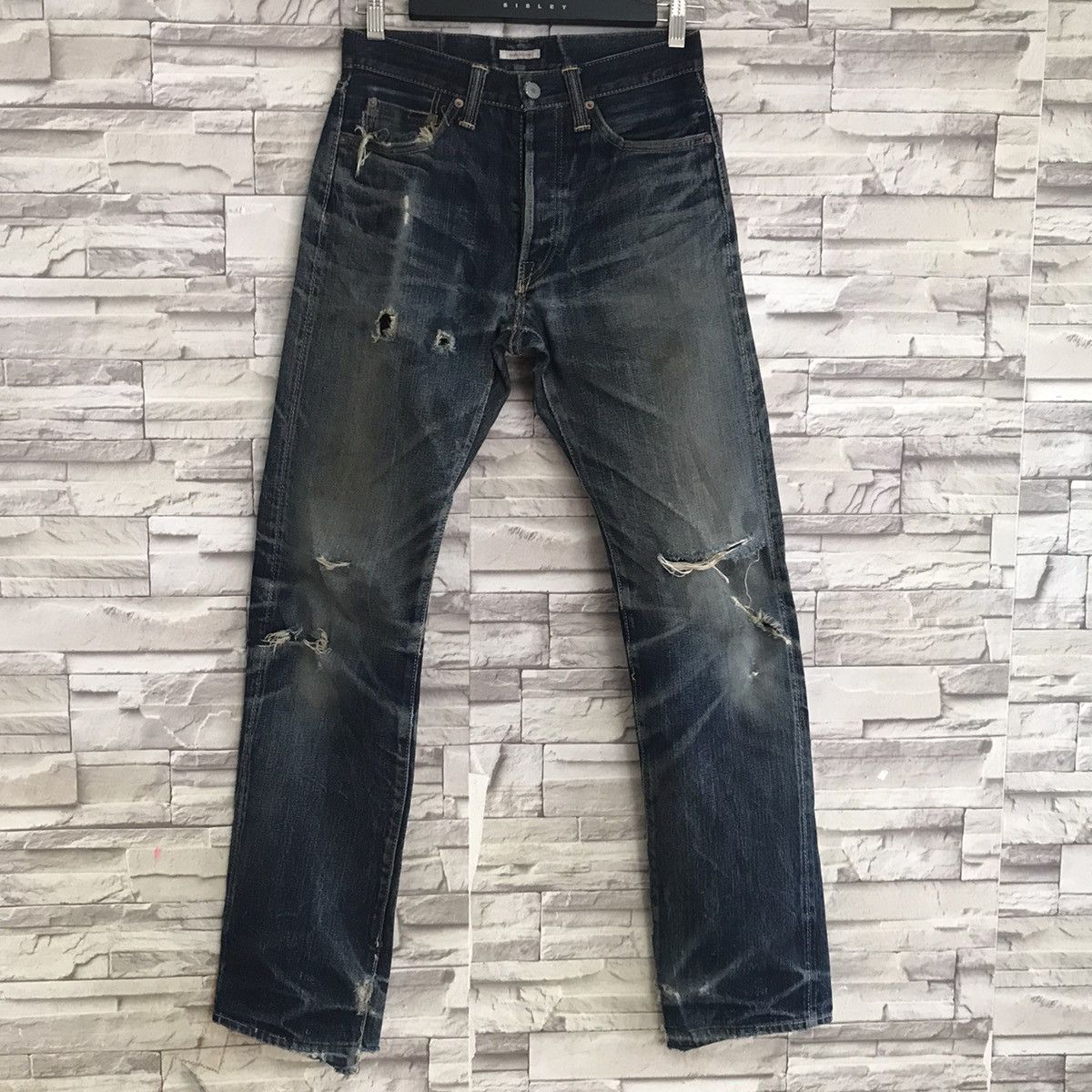 Eternal Eternal Distressed Denim Selvedge Jeans Nature Fade Size US 29 - 3 Thumbnail