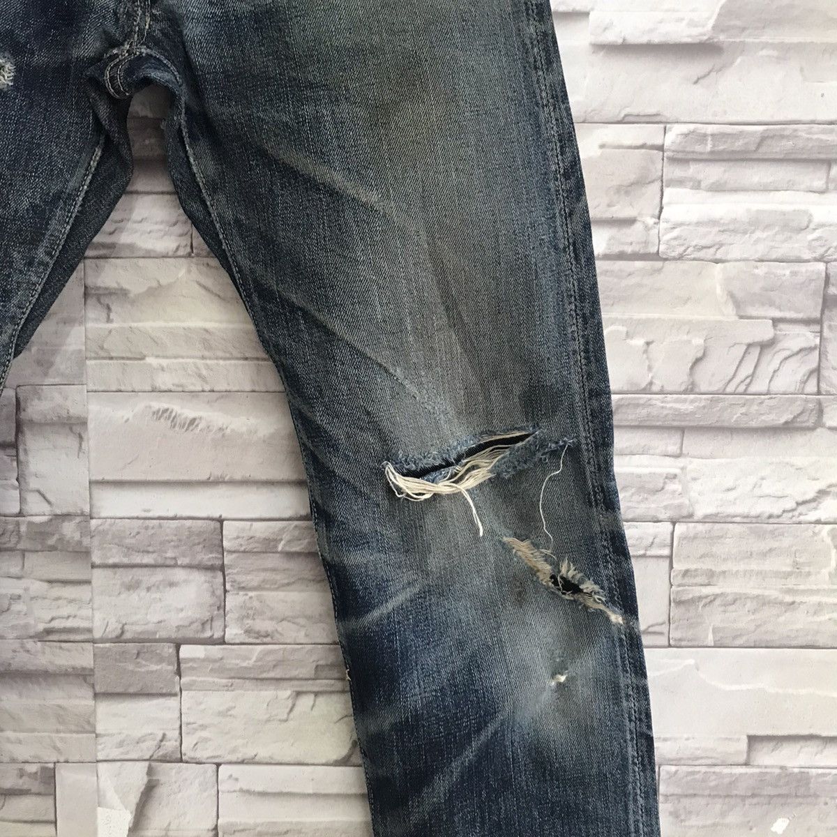 Eternal Eternal Distressed Denim Selvedge Jeans Nature Fade Size US 29 - 8 Thumbnail