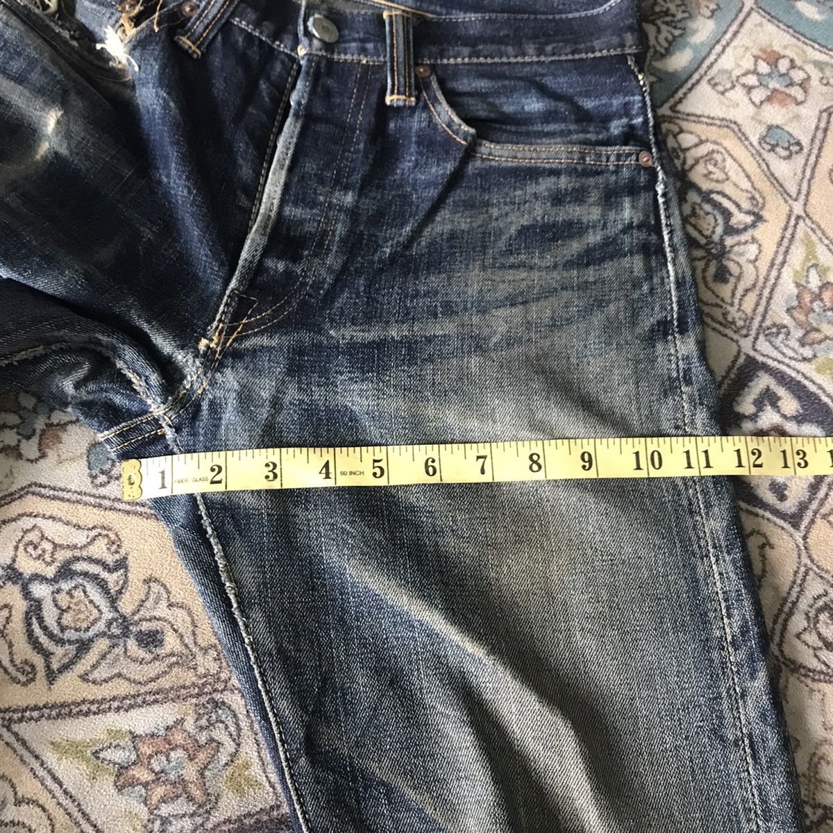 Eternal Eternal Distressed Denim Selvedge Jeans Nature Fade Size US 29 - 24 Thumbnail