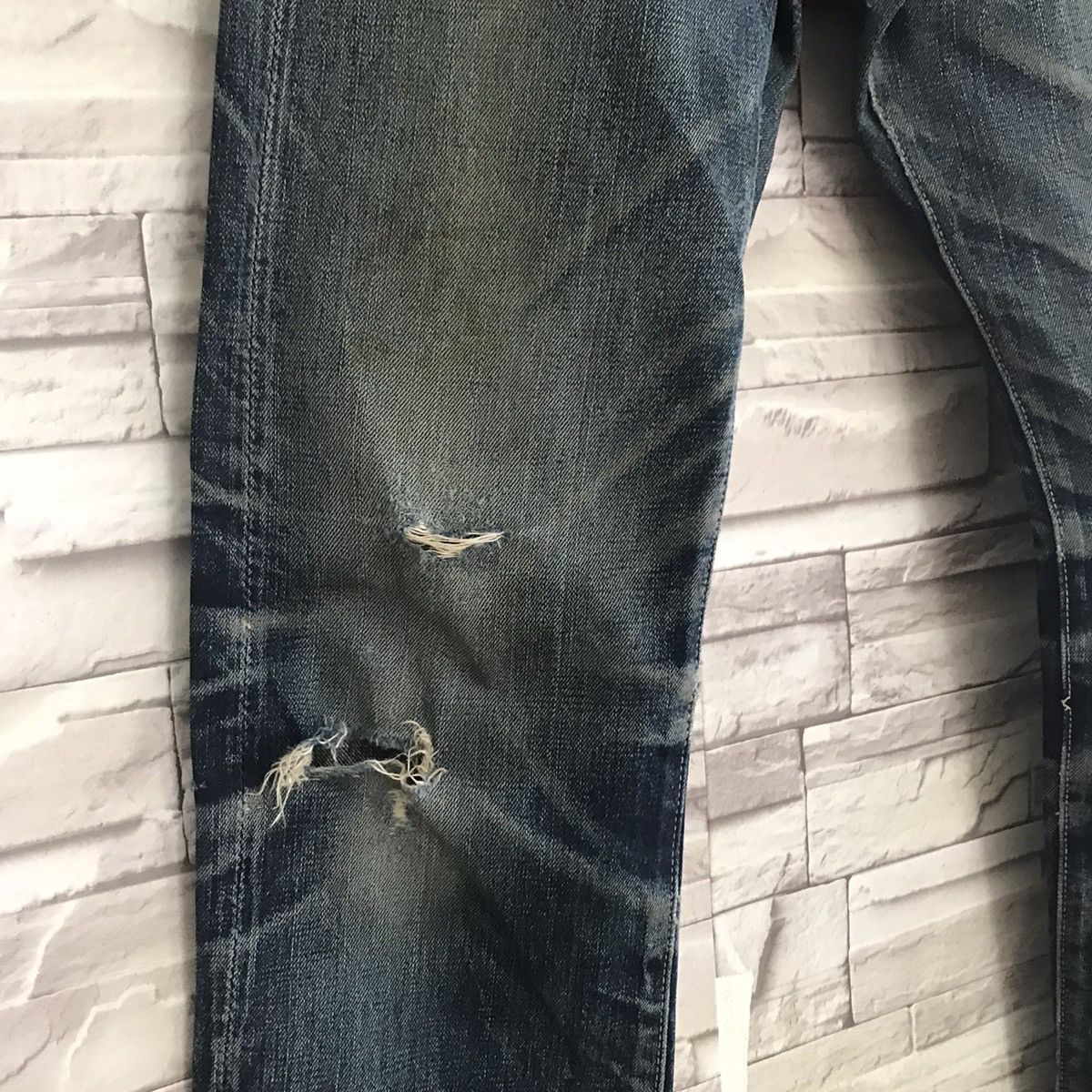Eternal Eternal Distressed Denim Selvedge Jeans Nature Fade Size US 29 - 7 Thumbnail