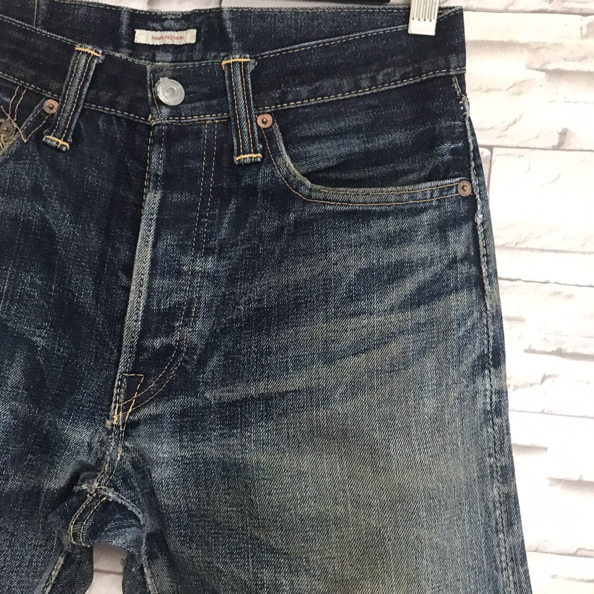 Eternal Eternal Distressed Denim Selvedge Jeans Nature Fade Size US 29 - 6 Thumbnail