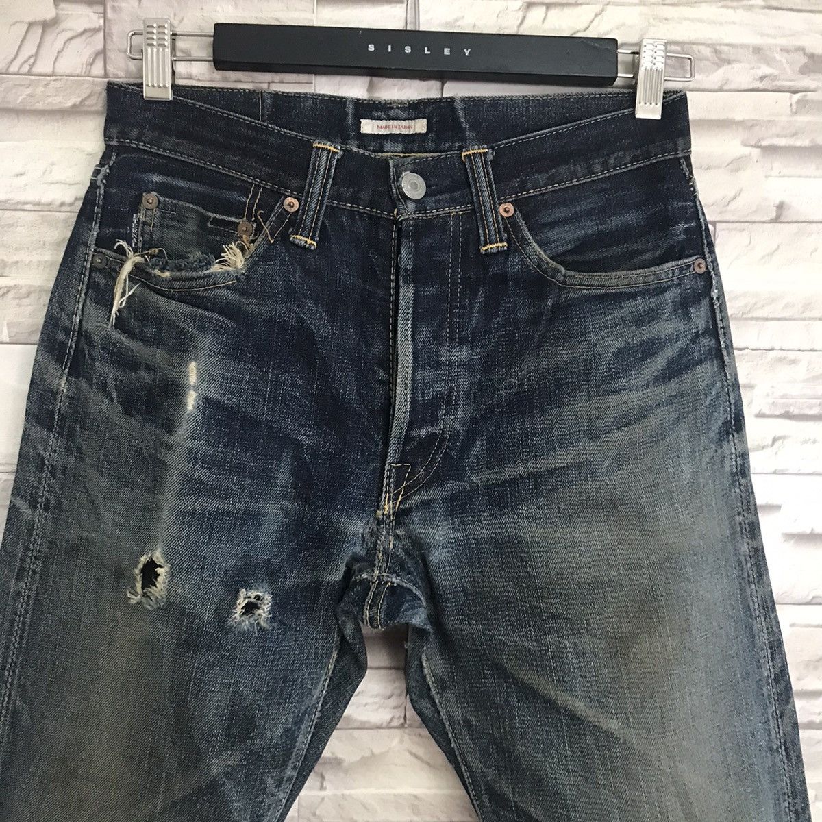 Eternal Eternal Distressed Denim Selvedge Jeans Nature Fade Size US 29 - 4 Thumbnail