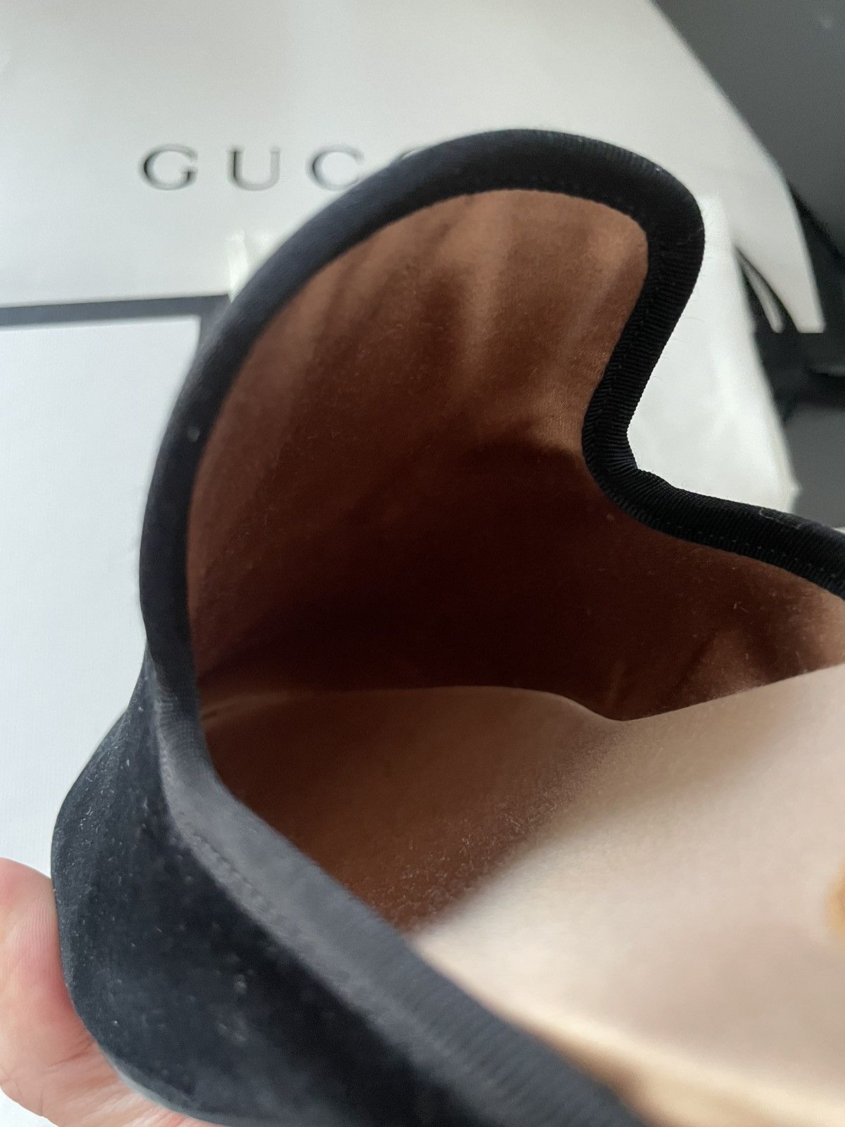 Gucci Rare Runway NEW Marmara Velvet Leather Sandal Loafer Shoes Size US 8.5 / EU 41-42 - 23 Thumbnail