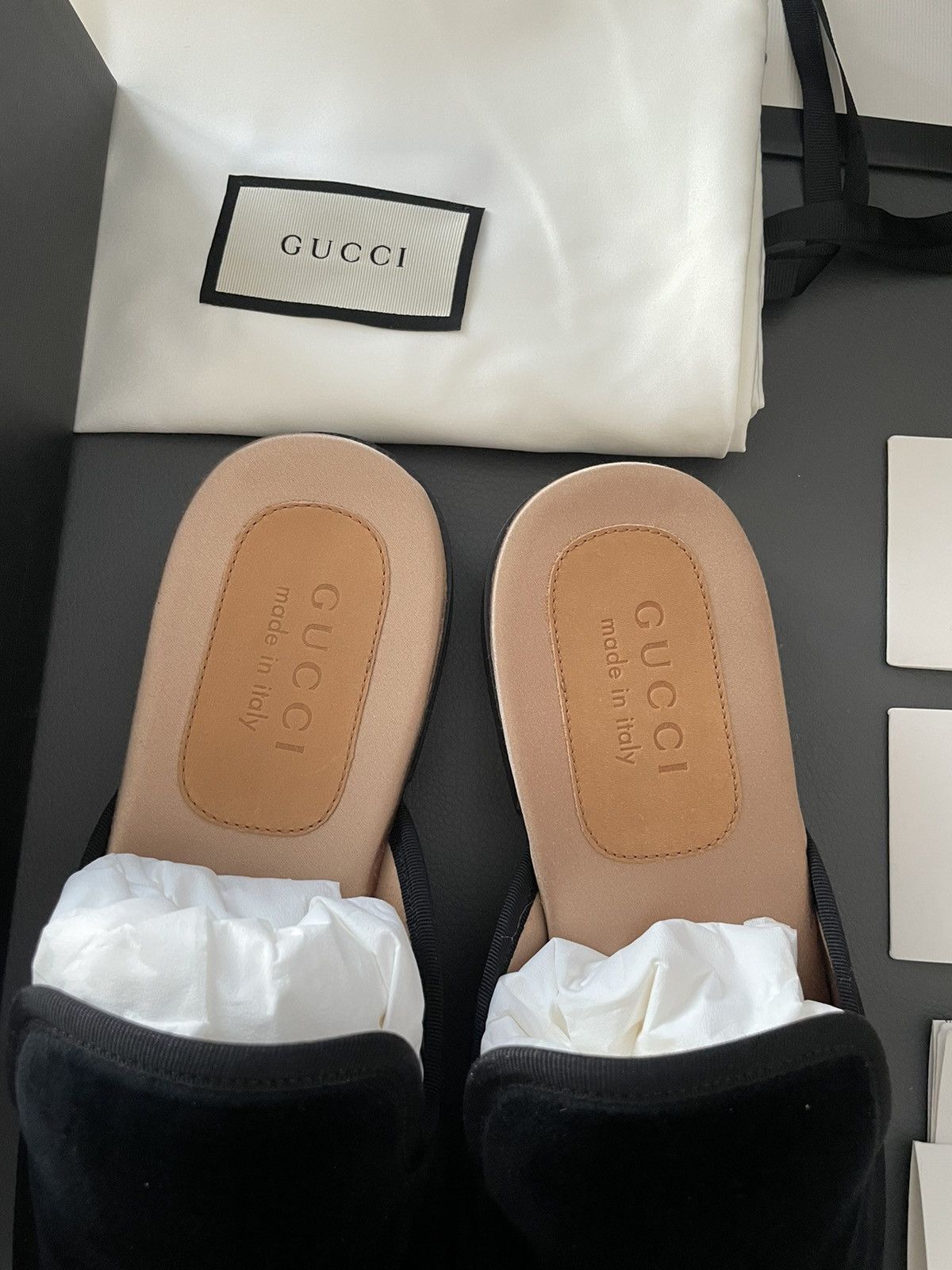 Gucci Rare Runway NEW Marmara Velvet Leather Sandal Loafer Shoes Size US 8.5 / EU 41-42 - 9 Thumbnail