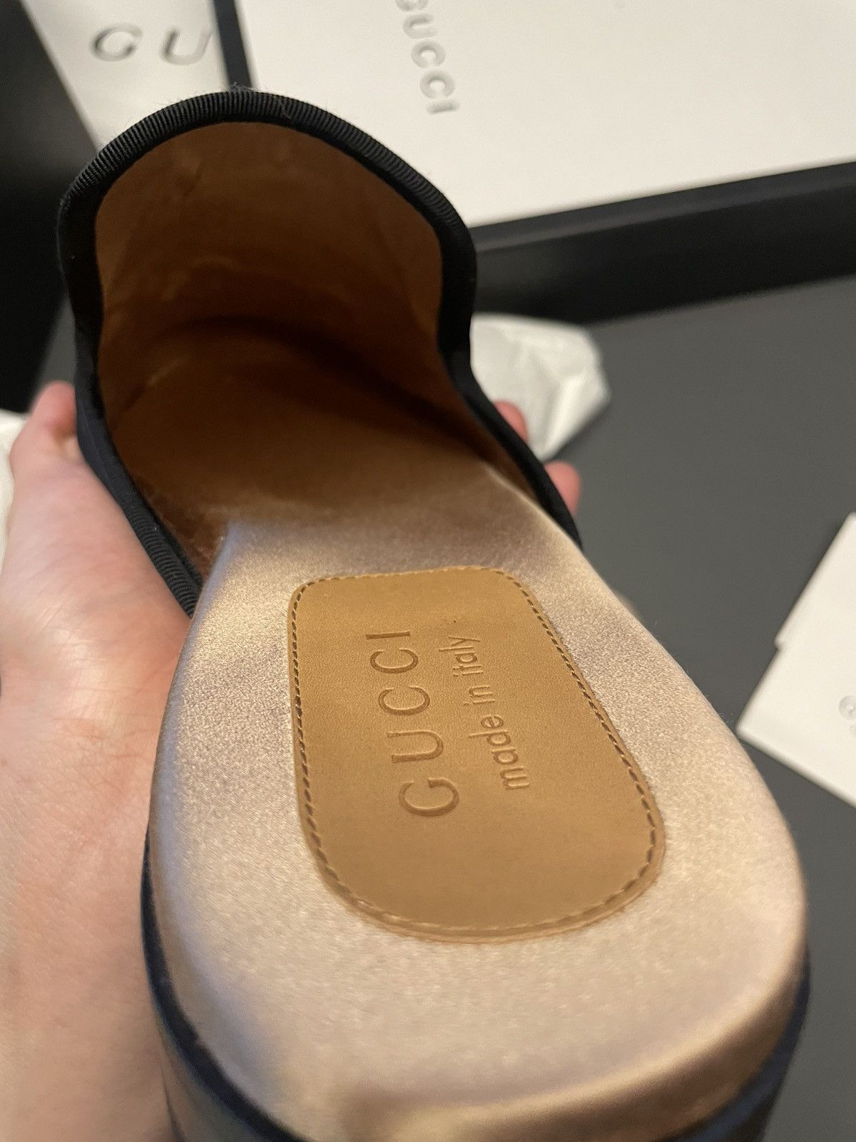 Gucci Gucci Super Runway Limited Edition Velvet Ivory Shoes Size US 9.5 / EU 42-43 - 11 Thumbnail