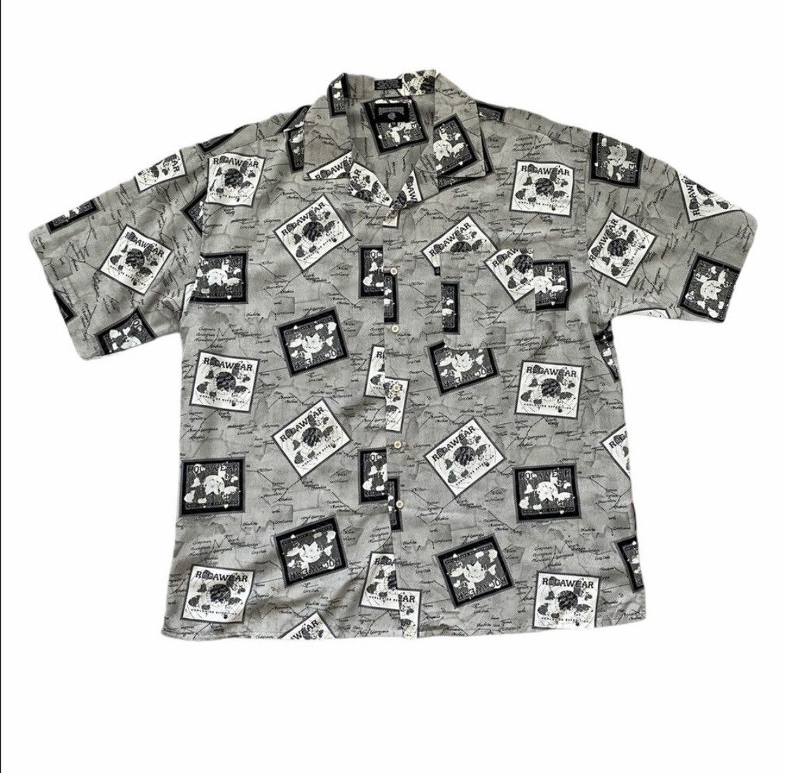 Rocawear Rocawear Worldwide Expedition Gray Map Atlas Travel Print ...