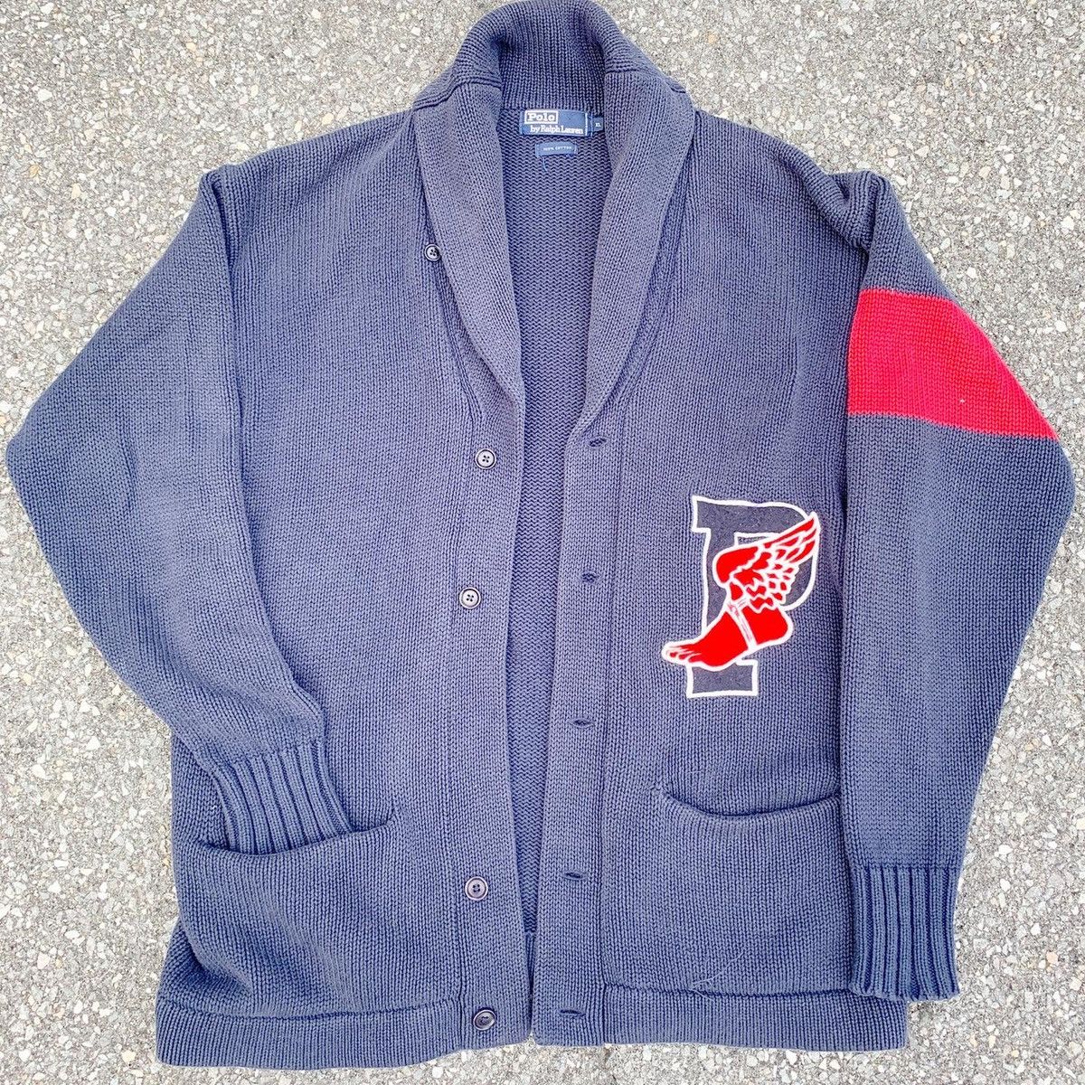 Polo Ralph Lauren × Vintage 90s Polo “P Wing” Cardigan | Grailed