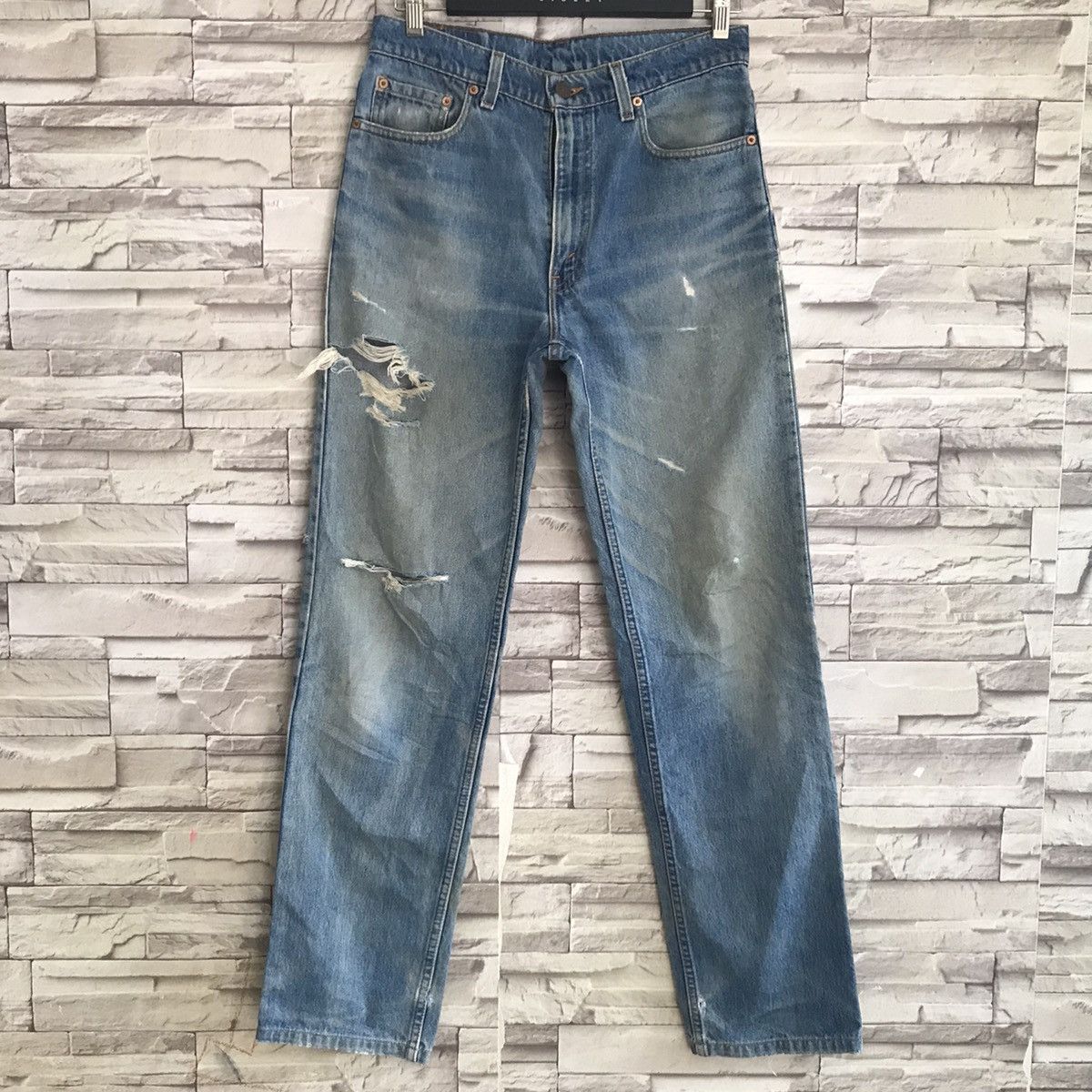 Levi's Vintage 80s Levis 510 Grunge Jeans Made in USA Size US 32 / EU 48 - 3 Thumbnail
