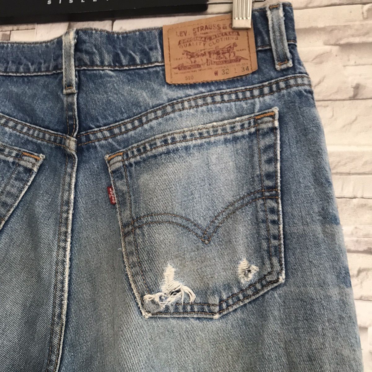 Levi's Vintage 80s Levis 510 Grunge Jeans Made in USA Size US 32 / EU 48 - 12 Thumbnail