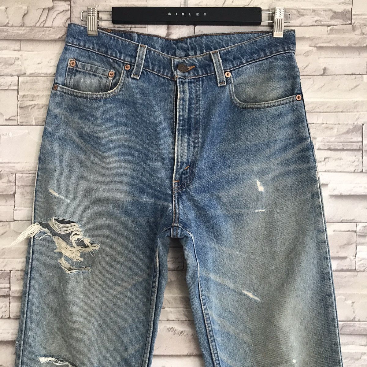 Levi's Vintage 80s Levis 510 Grunge Jeans Made in USA Size US 32 / EU 48 - 4 Thumbnail