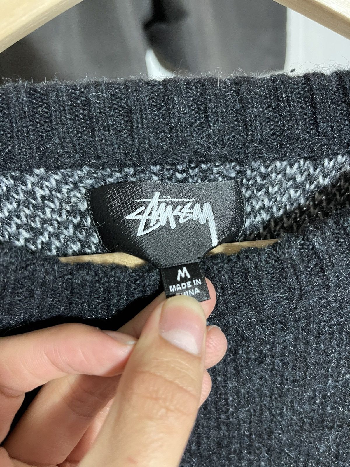 Stussy DICE MOHAIR SWEATER Size US M / EU 48-50 / 2 - 3 Thumbnail