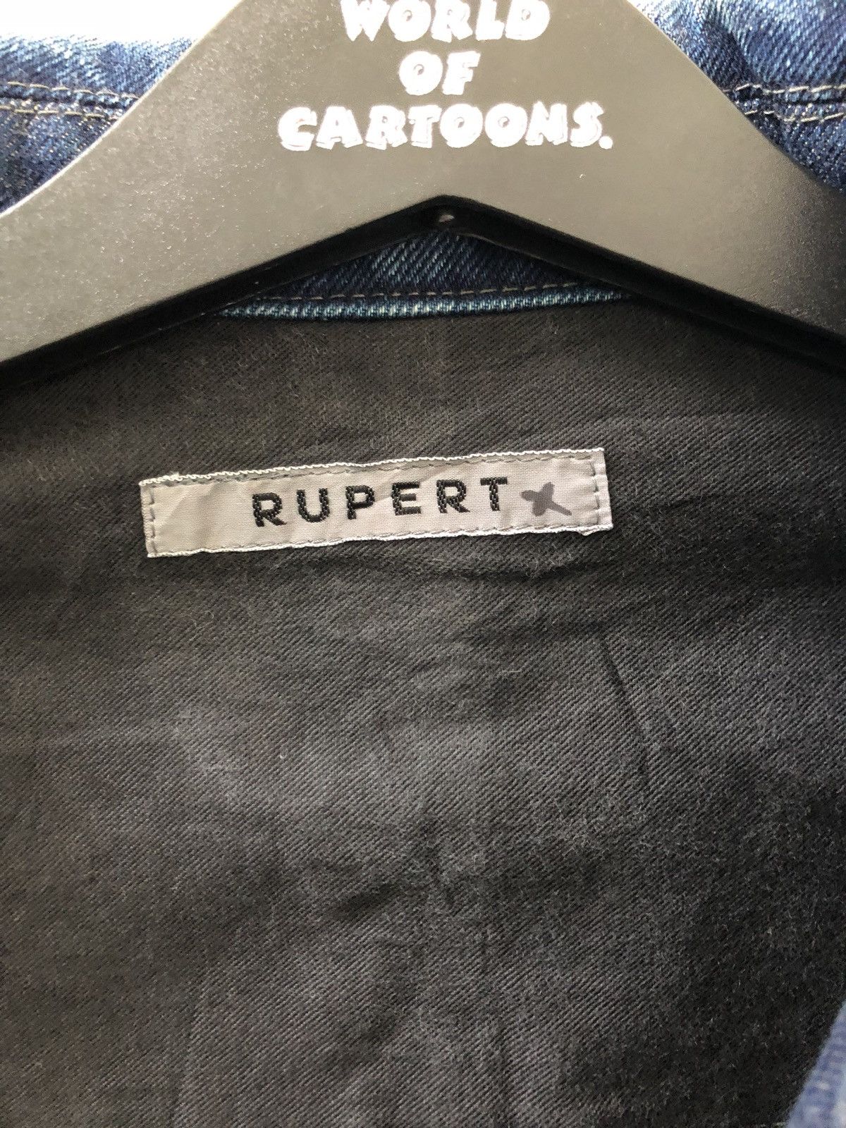 Vintage Vintage RUPERT Japan Border Striped Jailer Denim Jacket Size US S / EU 44-46 / 1 - 16 Thumbnail