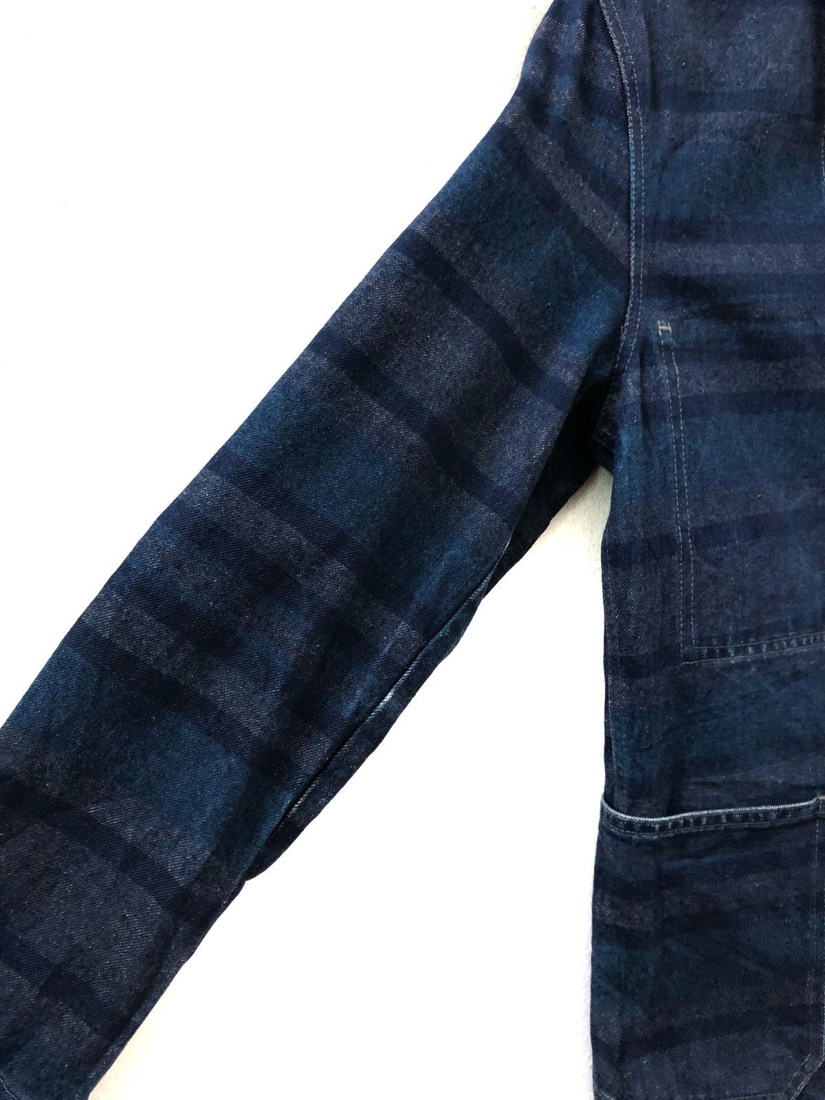 Vintage Vintage RUPERT Japan Border Striped Jailer Denim Jacket Size US S / EU 44-46 / 1 - 11 Thumbnail
