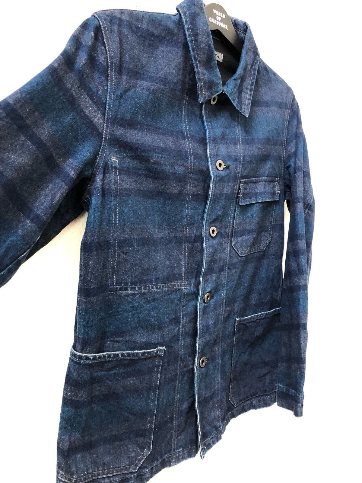 Vintage Vintage RUPERT Japan Border Striped Jailer Denim Jacket Size US S / EU 44-46 / 1 - 12 Thumbnail