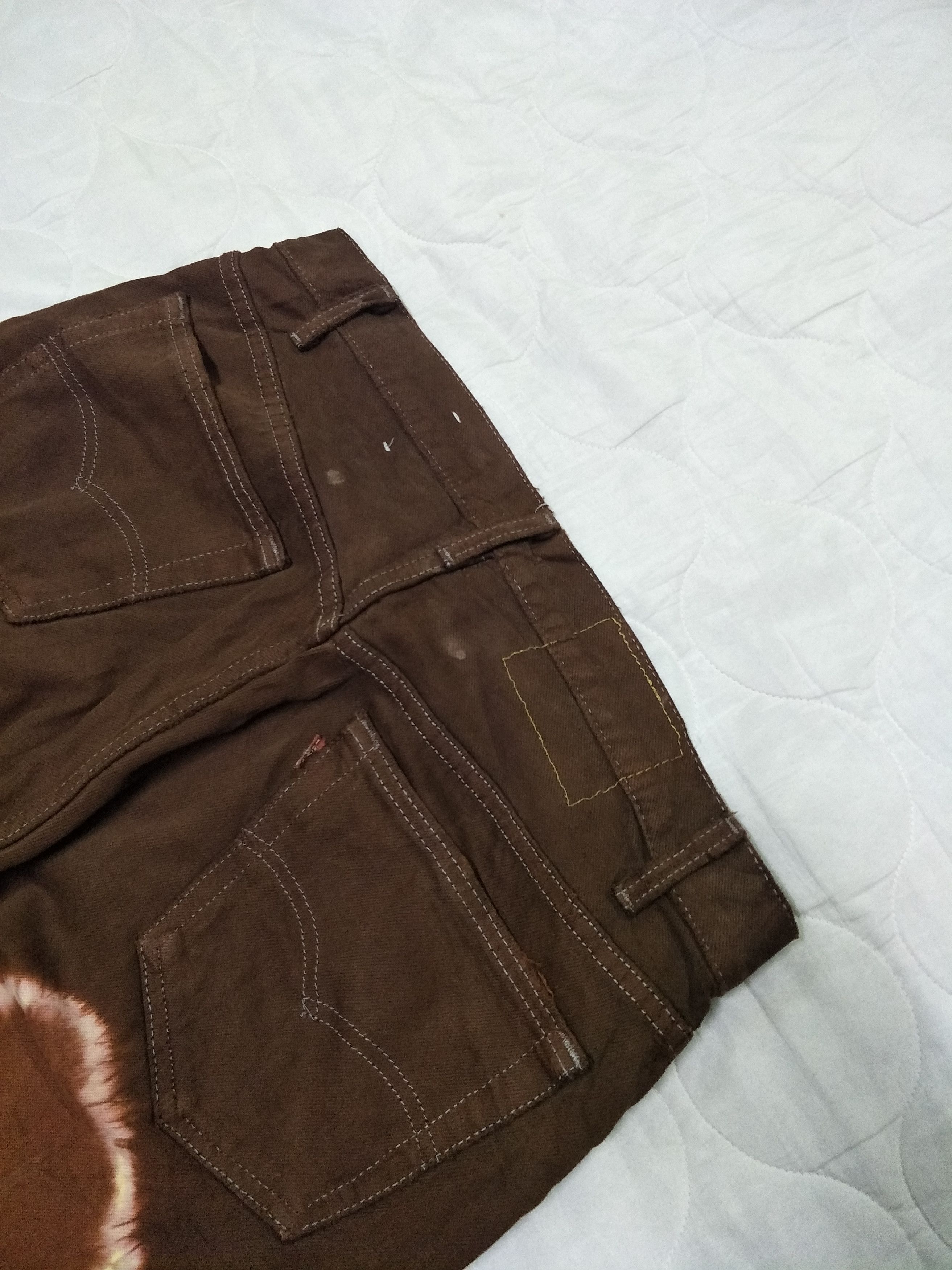 Levi's Vintage Levi's Acid Ring Brown Ripped Distress Denim Size US 32 / EU 48 - 10 Thumbnail