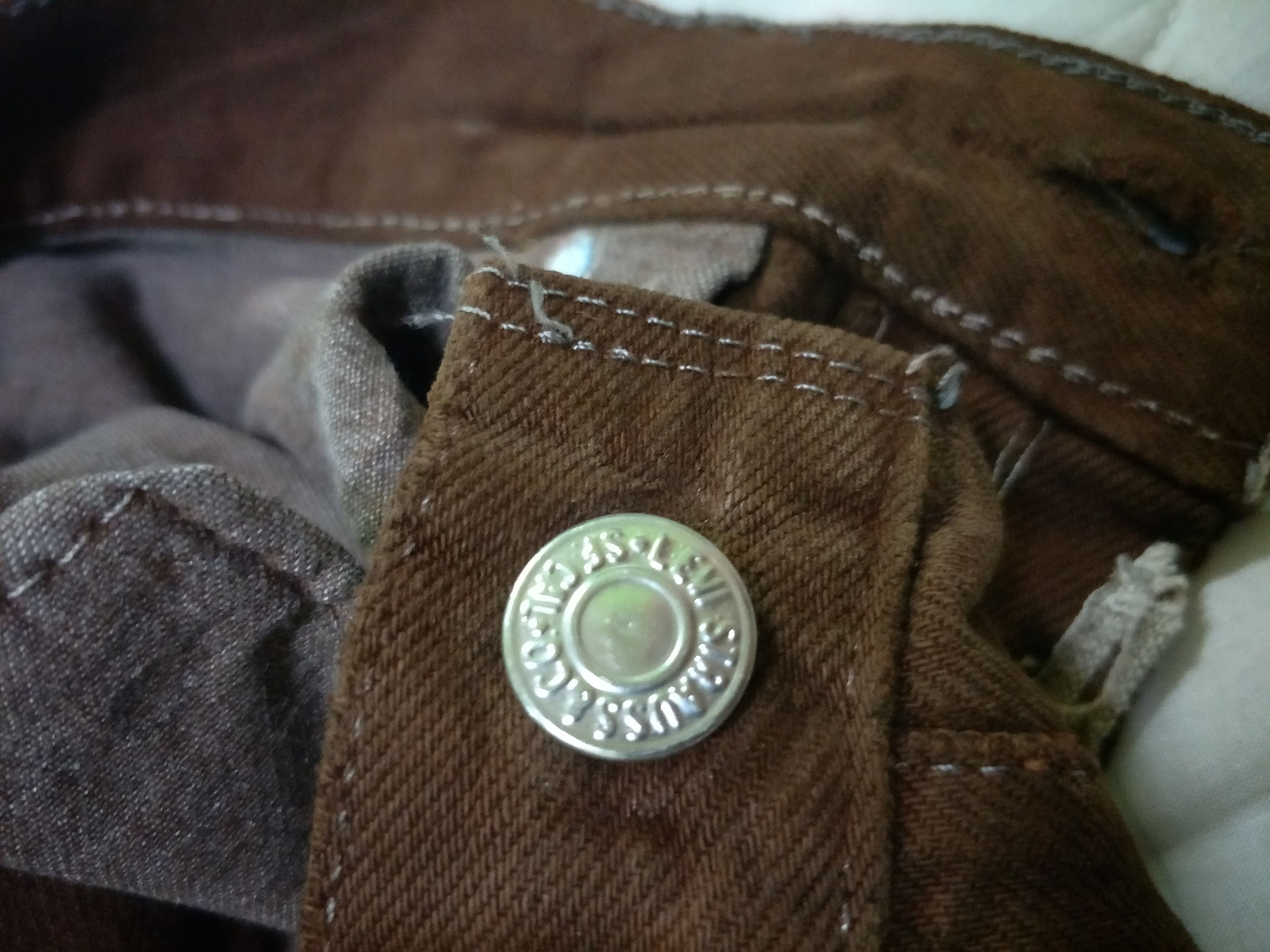 Levi's Vintage Levi's Acid Ring Brown Ripped Distress Denim Size US 32 / EU 48 - 7 Thumbnail