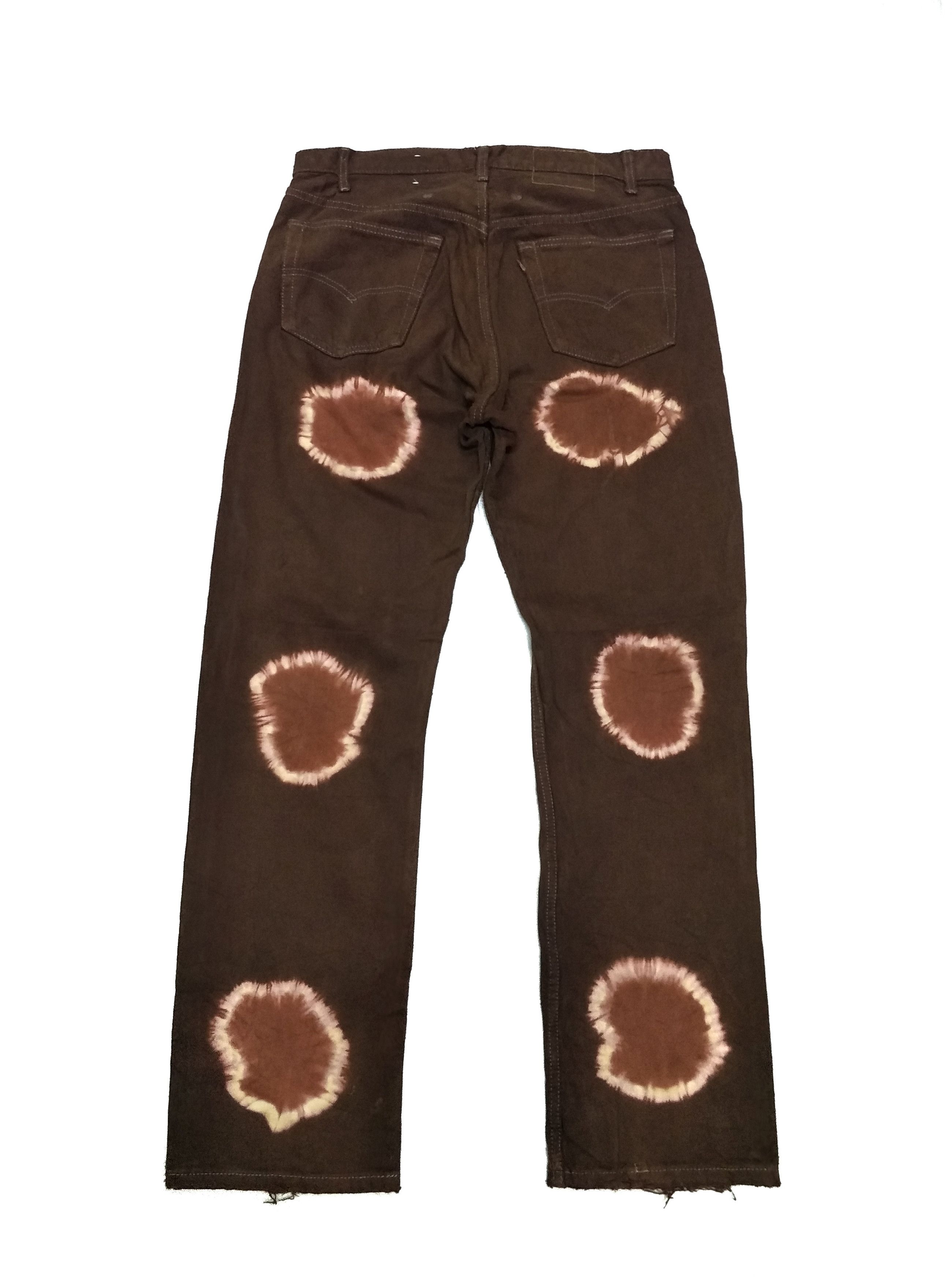 Levi's Vintage Levi's Acid Ring Brown Ripped Distress Denim Size US 32 / EU 48 - 2 Thumbnail