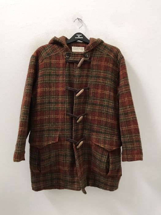 Japanese Brand Vintage Atelier Meiku Japan Cargo Check Hoodie Duffle ...