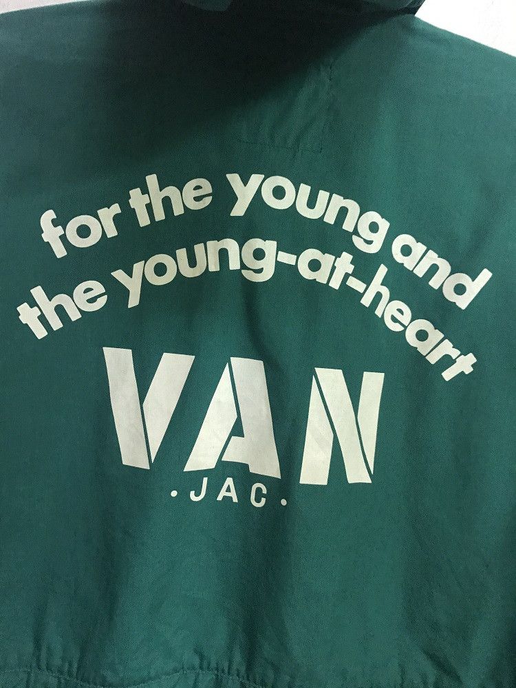 Vintage Vintage VAN JAC Japan Armpit Ventilation Hoodie Green Size US M / EU 48-50 / 2 - 4 Thumbnail
