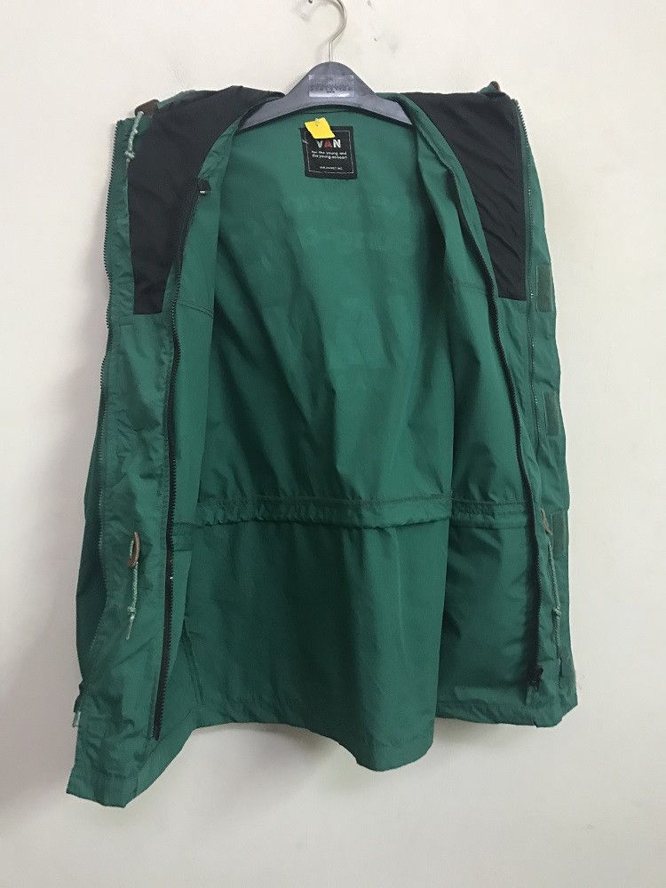 Vintage Vintage VAN JAC Japan Armpit Ventilation Hoodie Green Size US M / EU 48-50 / 2 - 11 Thumbnail