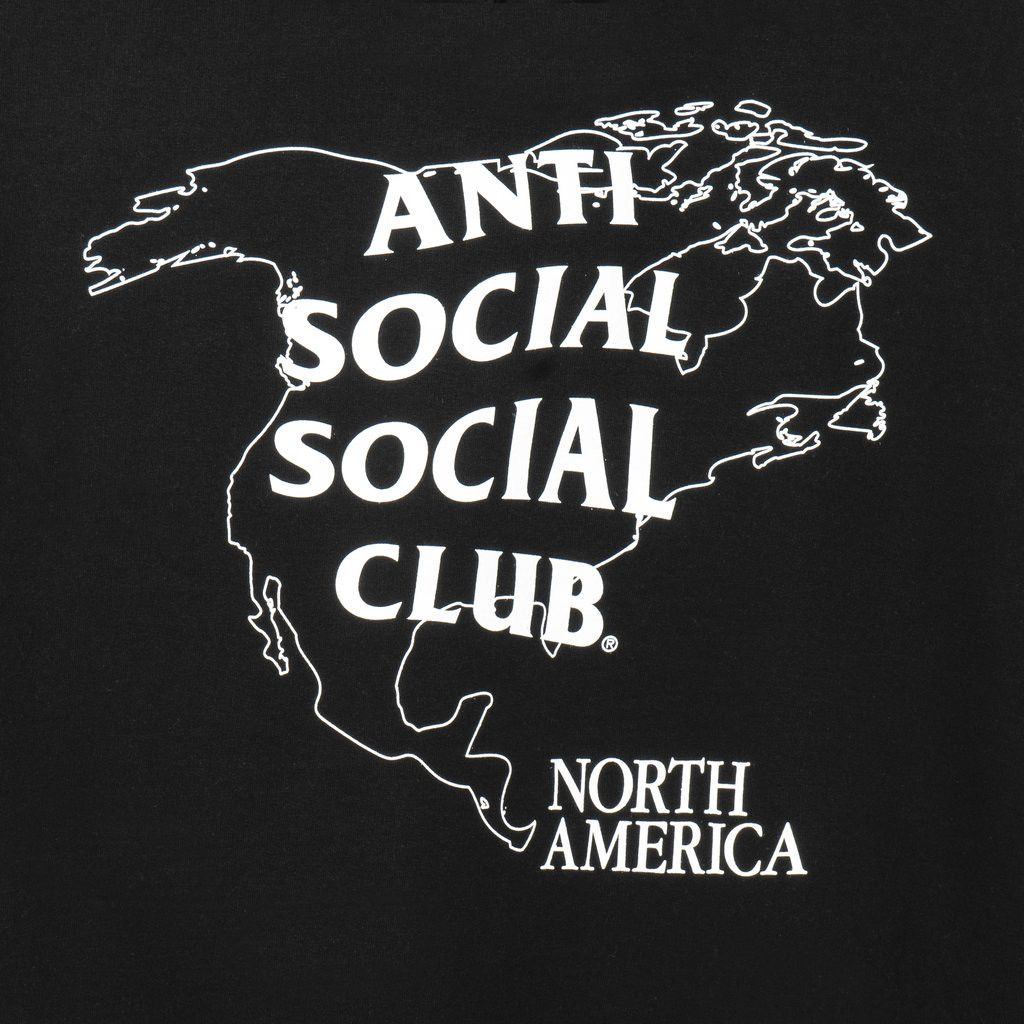 DS White ASSC North America Black Hoodie BAPE KITH FOG kaws