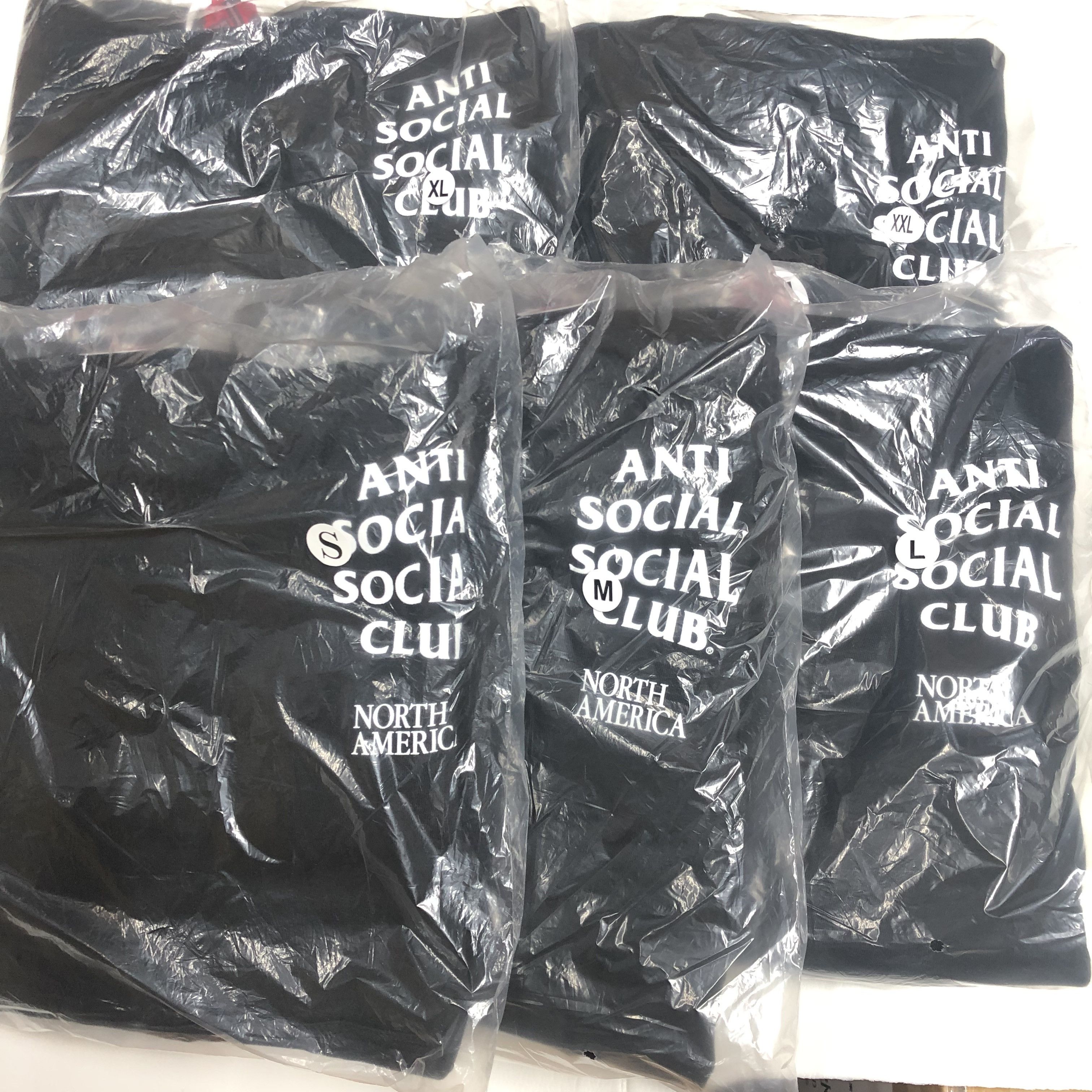 DS White ASSC North America Black Hoodie BAPE KITH FOG kaws