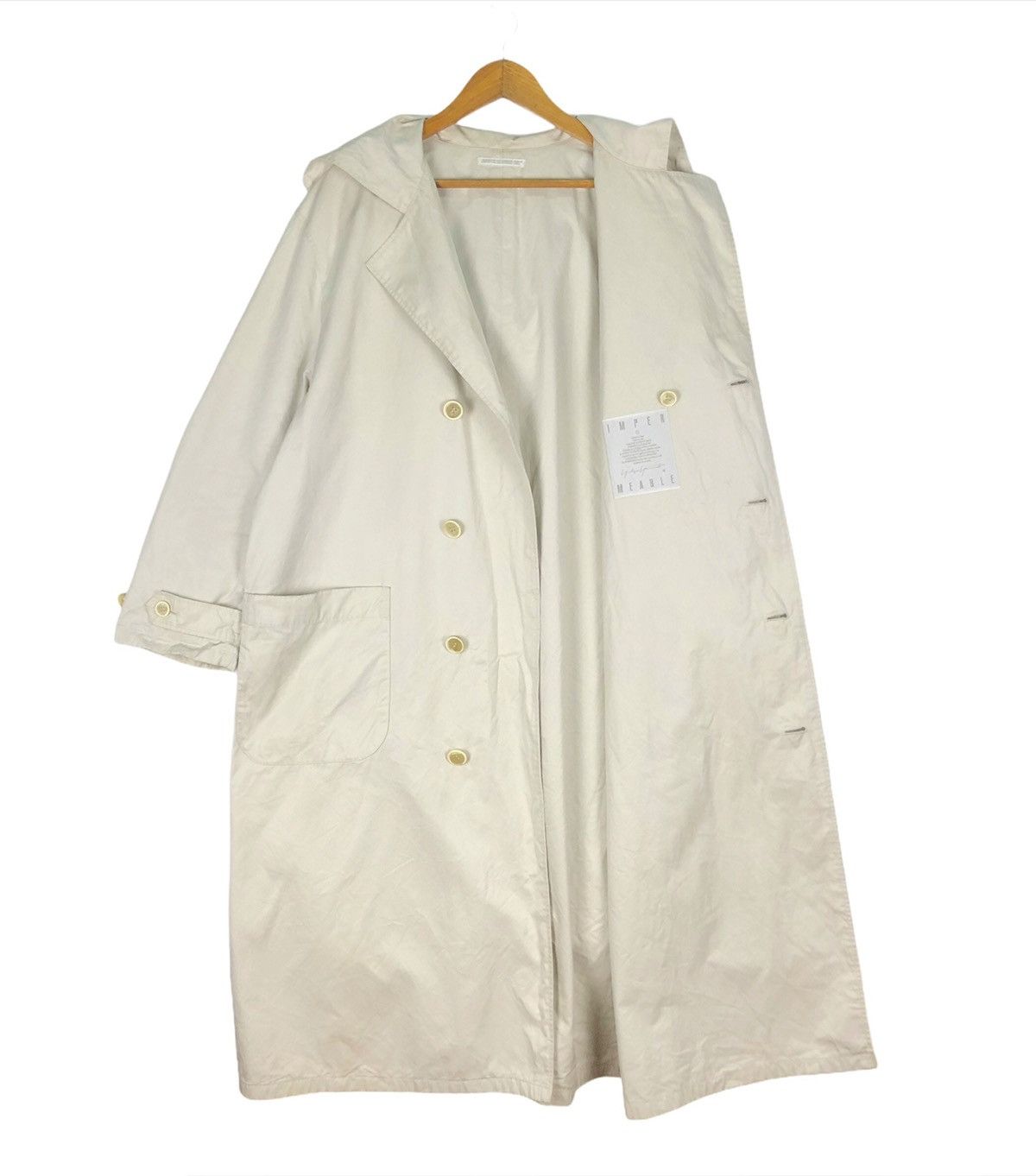 Yohji Yamamoto ❄️YOHJI YAMAMOTO Signature Collar Coat Double Breast Jacket Size US L / EU 52-54 / 3 - 8 Thumbnail