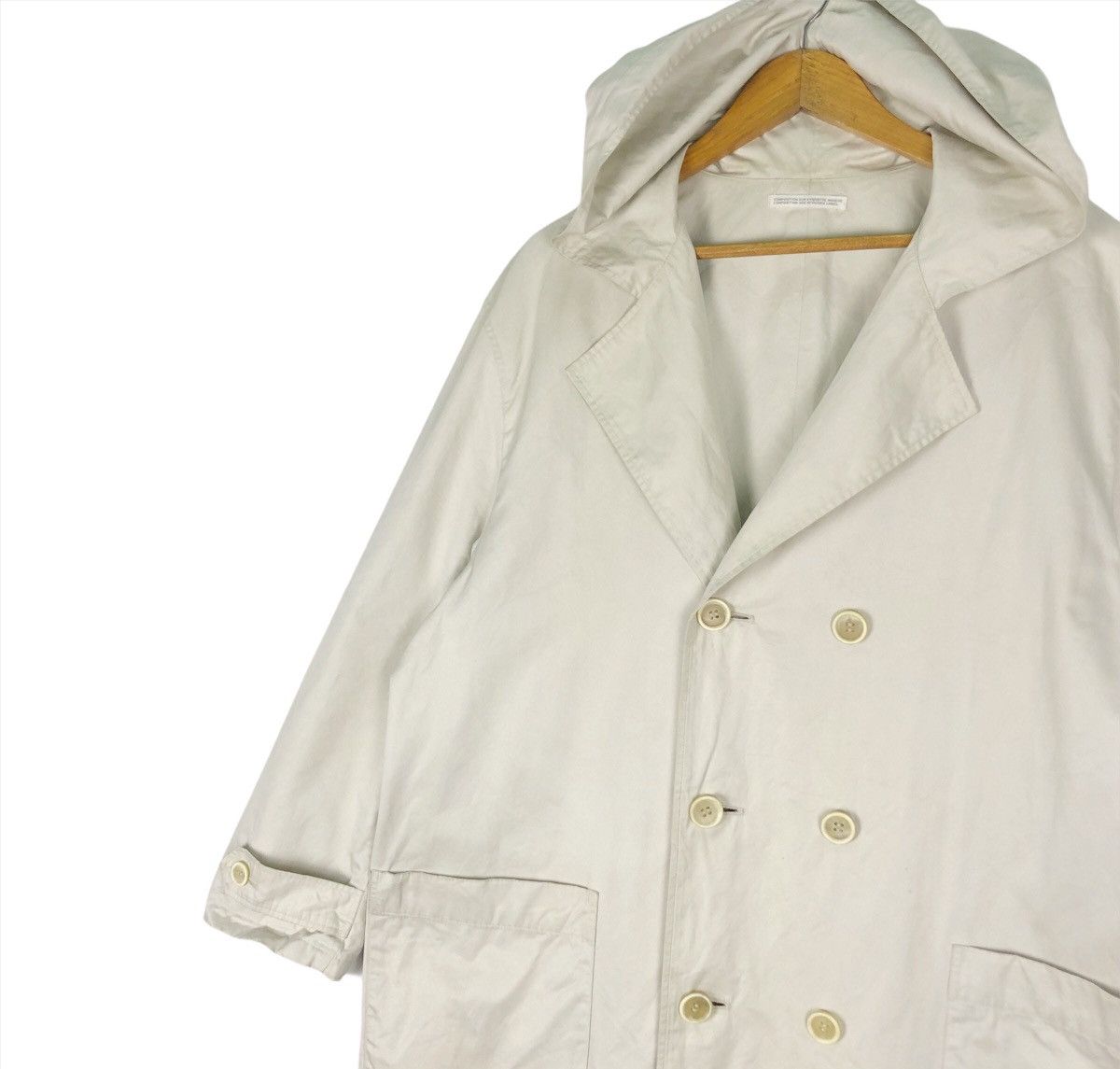 Yohji Yamamoto ❄️YOHJI YAMAMOTO Signature Collar Coat Double Breast Jacket Size US L / EU 52-54 / 3 - 6 Thumbnail