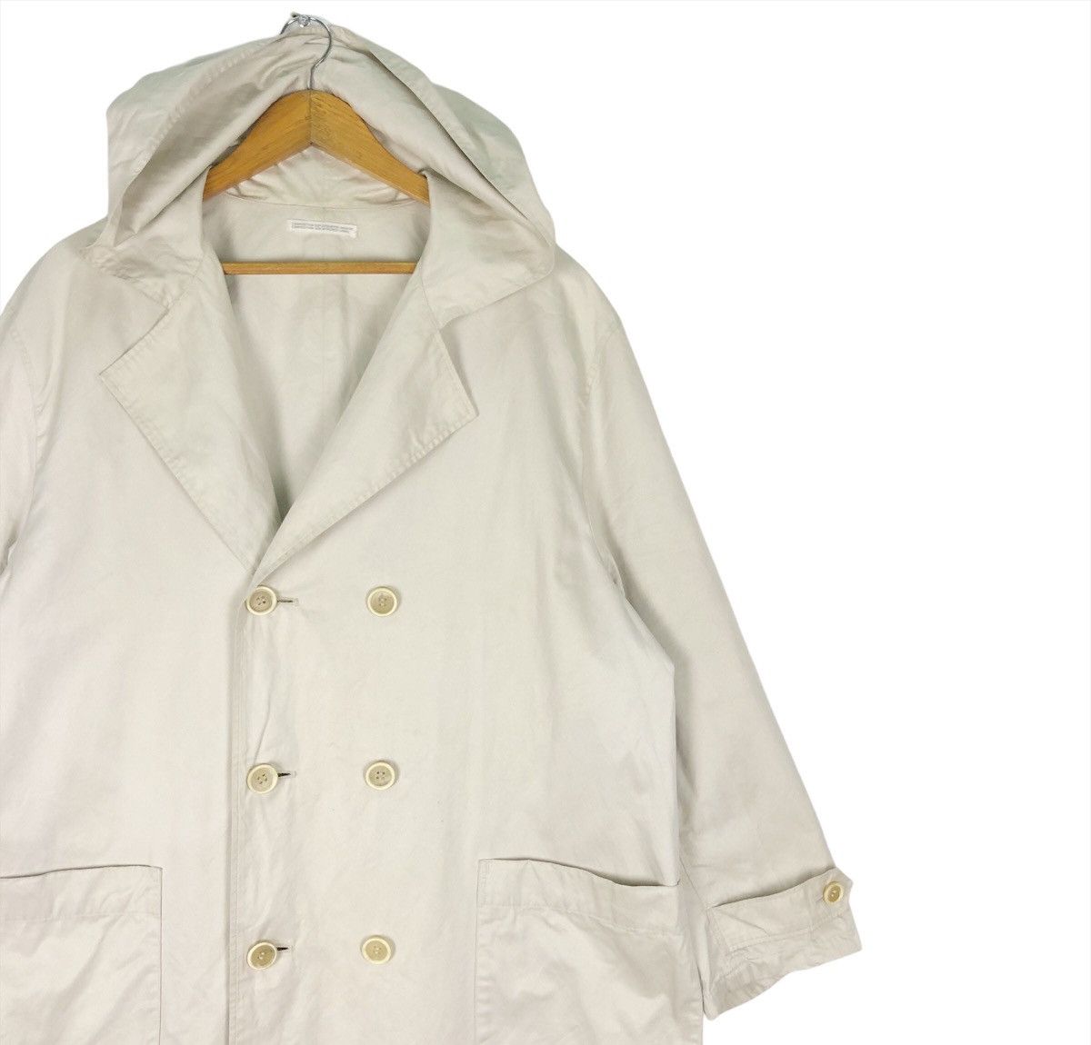 Yohji Yamamoto ❄️YOHJI YAMAMOTO Signature Collar Coat Double Breast Jacket Size US L / EU 52-54 / 3 - 5 Thumbnail
