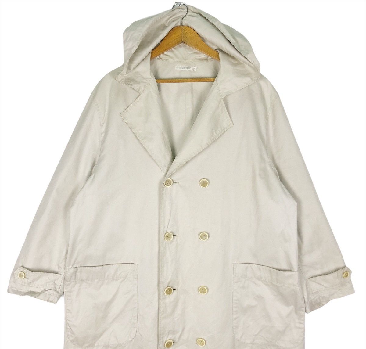 Yohji Yamamoto ❄️YOHJI YAMAMOTO Signature Collar Coat Double Breast Jacket Size US L / EU 52-54 / 3 - 4 Thumbnail