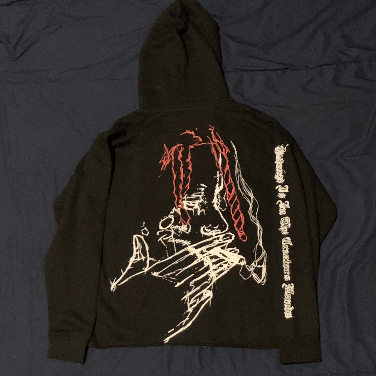 Revenge × Trippie Redd Revenge Arch Smoking Hoodie Size US M / EU 48-50 / 2 - 4 Thumbnail