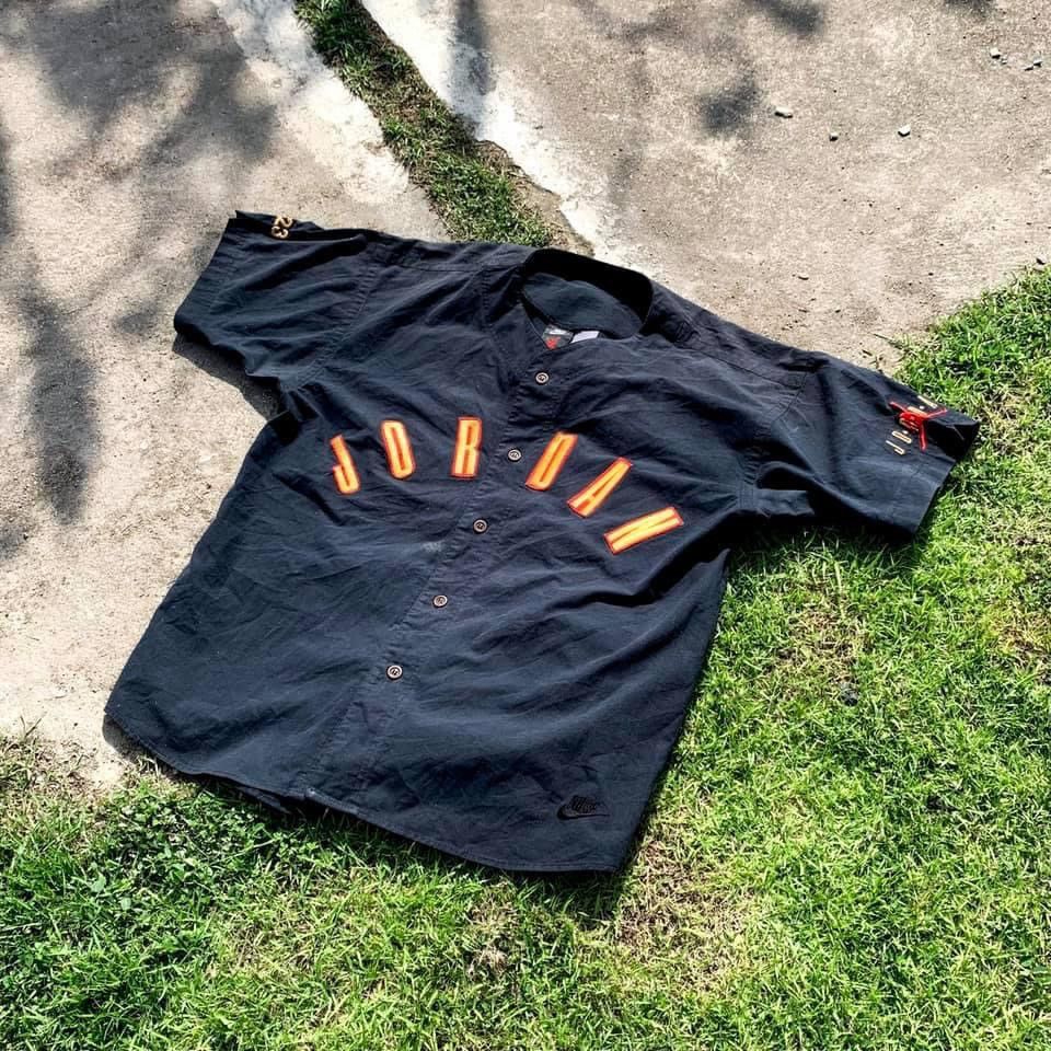 Jordan Brand × Nike × Vintage Rare! Vintage 1992s Nike Air Jordan Baseball Jersey Size US XL / EU 56 / 4 - 2 Thumbnail