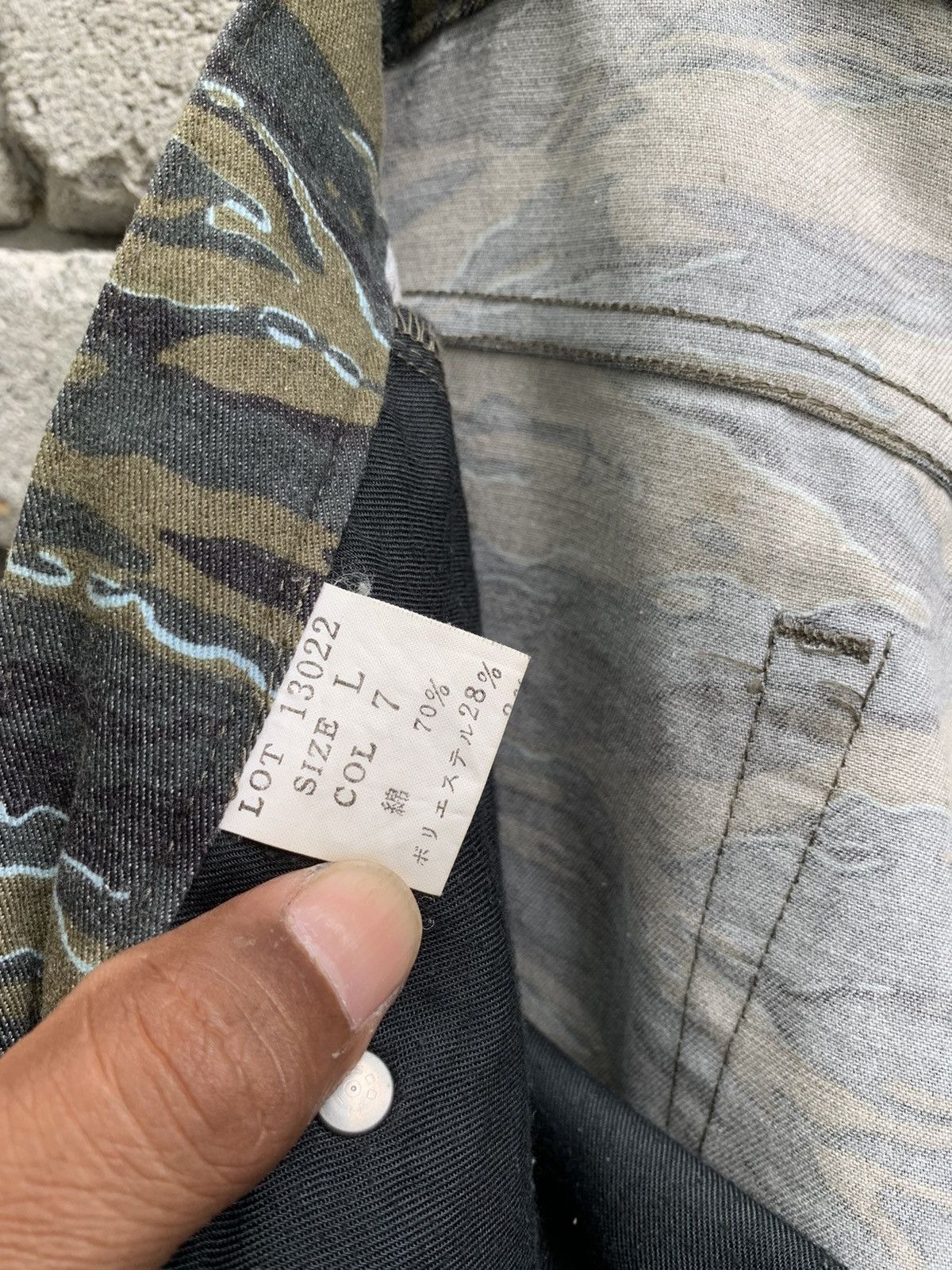 Japanese Brand J.Secret.B Tiger Stripe Style Streching Pants