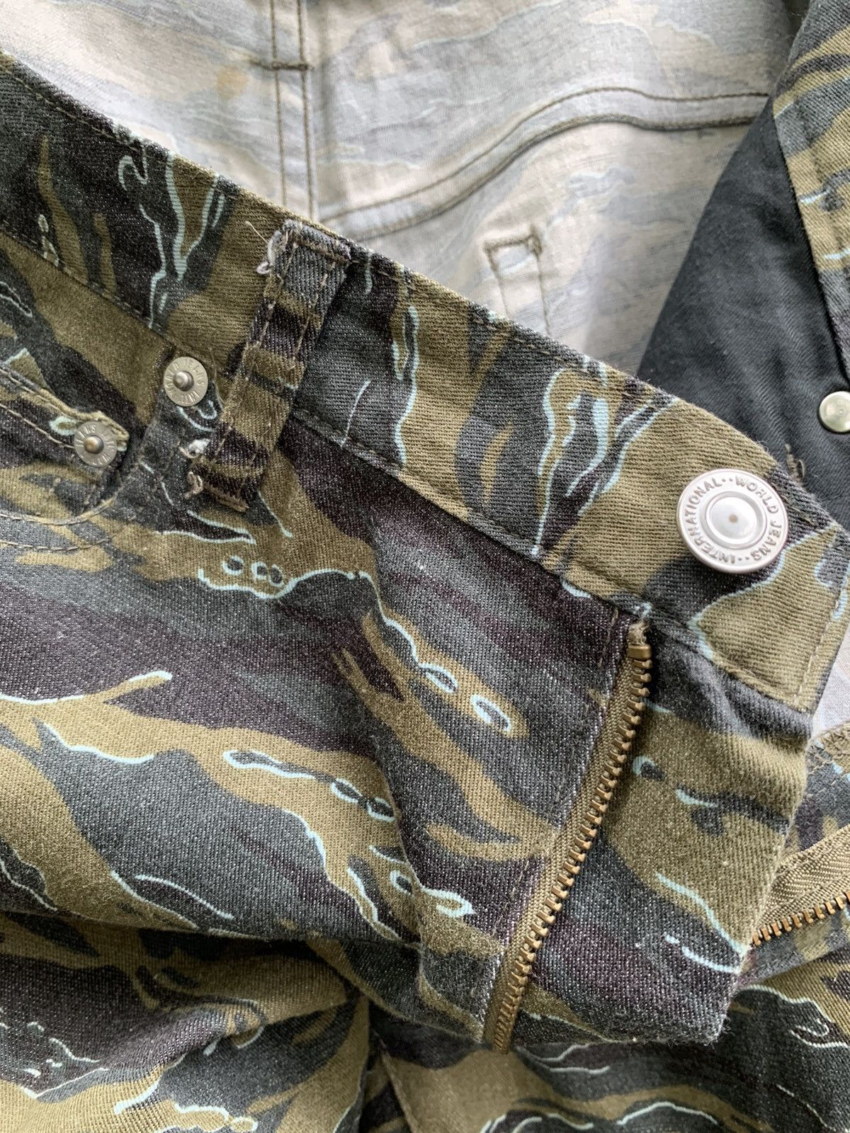 Japanese Brand J.Secret.B Tiger Stripe Style Streching Pants