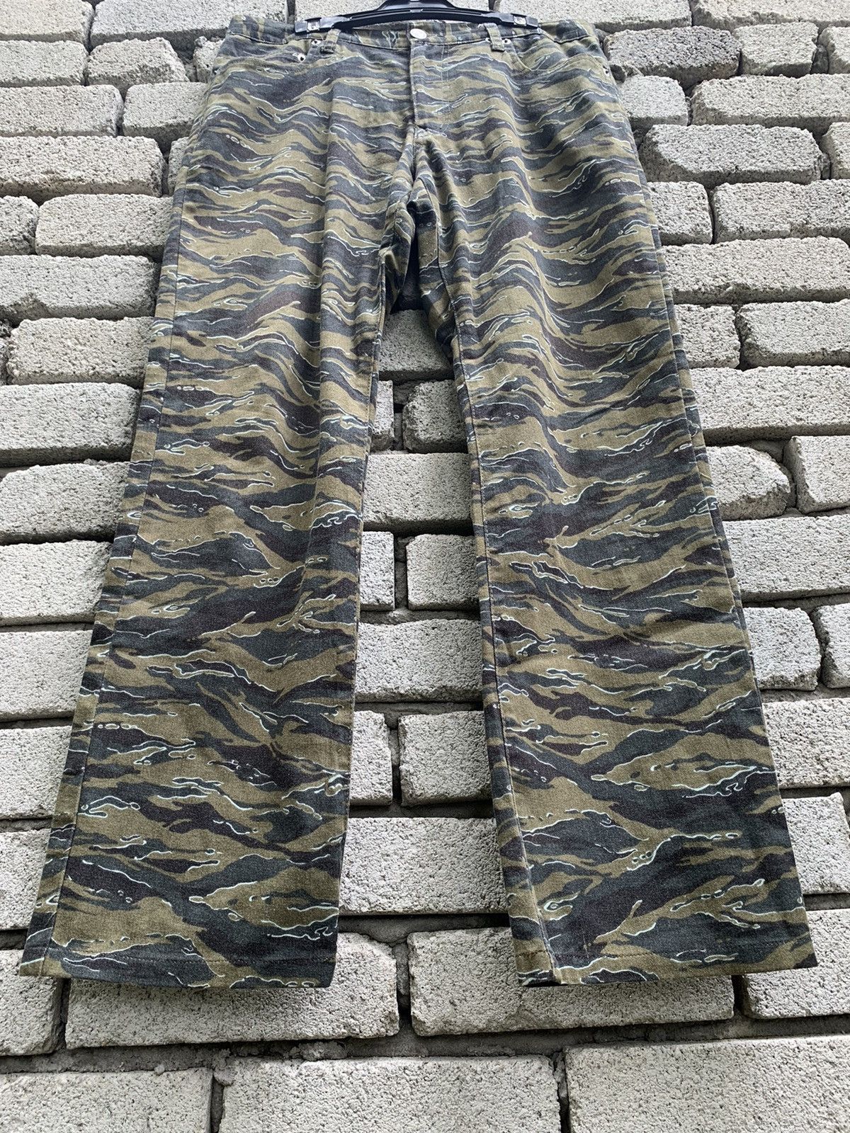 Japanese Brand J.Secret.B Tiger Stripe Style Streching Pants