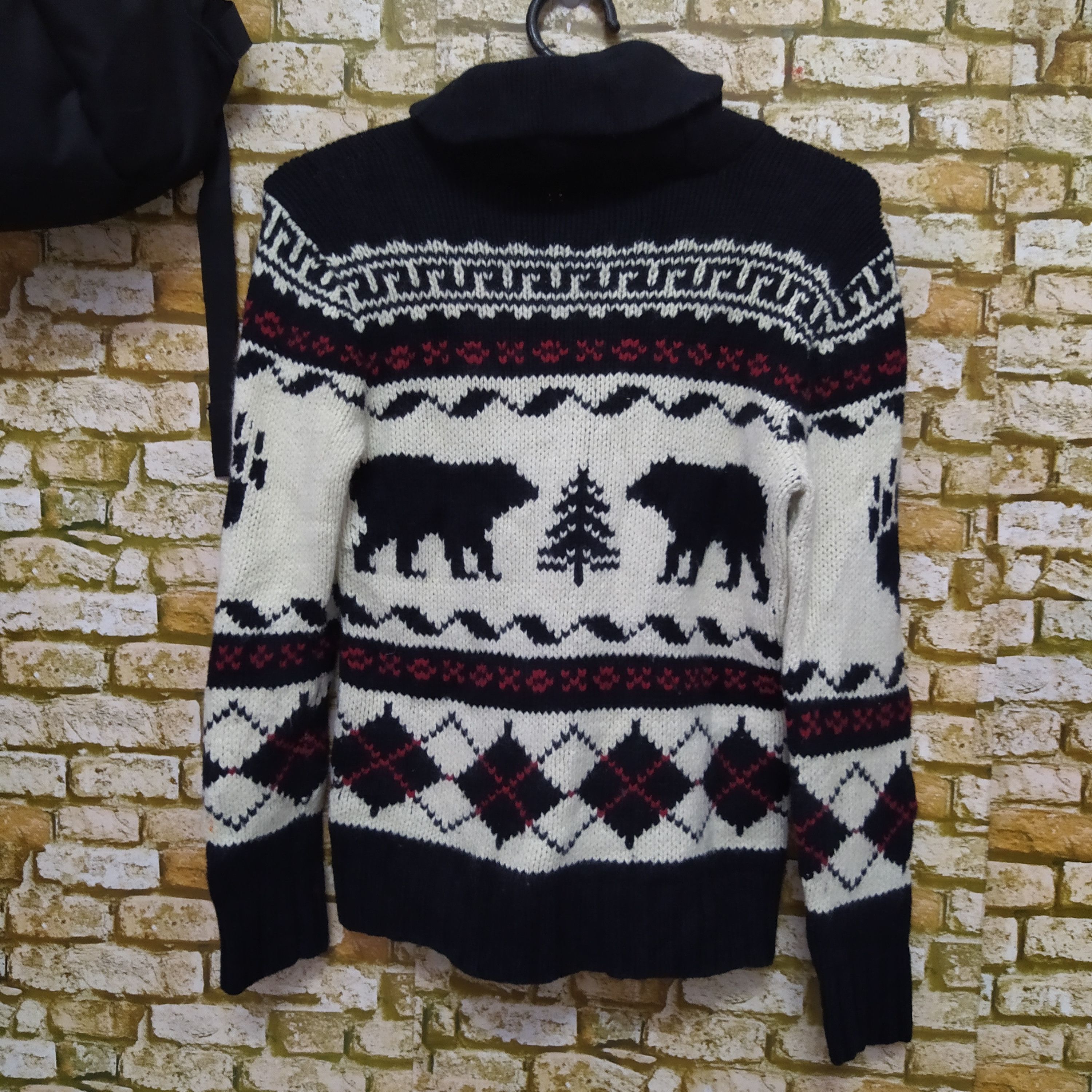 Polo Ralph Lauren × Vintage 90s POLO RALPH LAUREN BEAR KNITWEAR (D253) Size US XS / EU 42 / 0 - 4 Thumbnail