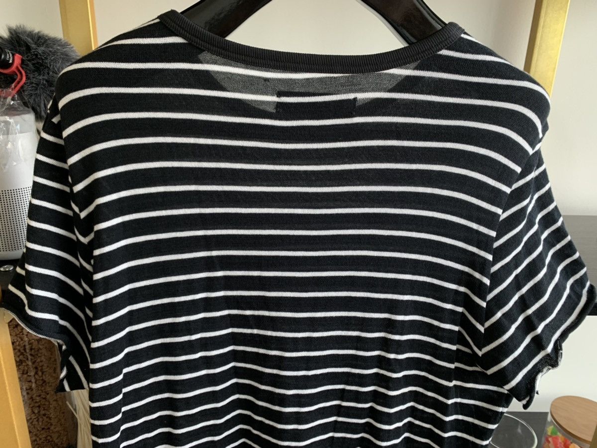 Amiri AMIRI Black/White Stripe Cashmere Tee — Large Size US L / EU 52-54 / 3 - 5 Thumbnail