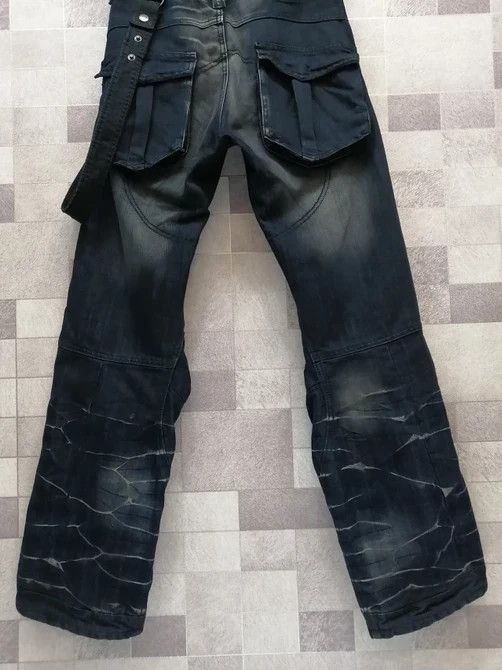 Japanese Brand Zip Element Punk Bondage Grunge Suspender Jeans Size US 28 / EU 44 - 9 Thumbnail