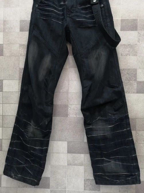 Japanese Brand Zip Element Punk Bondage Grunge Suspender Jeans Size US 28 / EU 44 - 10 Thumbnail