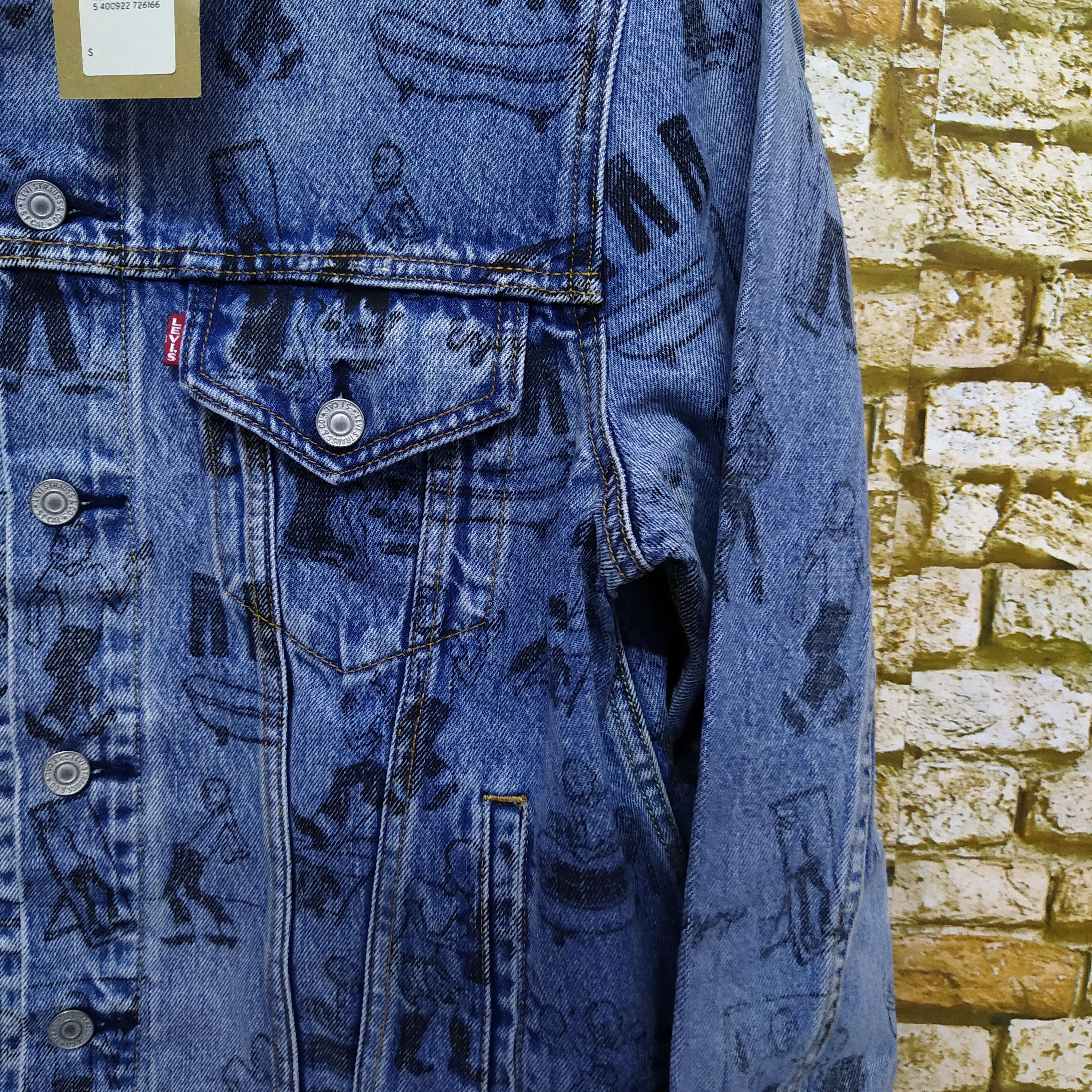Levi's LEVIS BIG E 'SHRINK2FIT' LIMITED DISTRESSED JACKET (D246C) Size US S / EU 44-46 / 1 - 2 Thumbnail