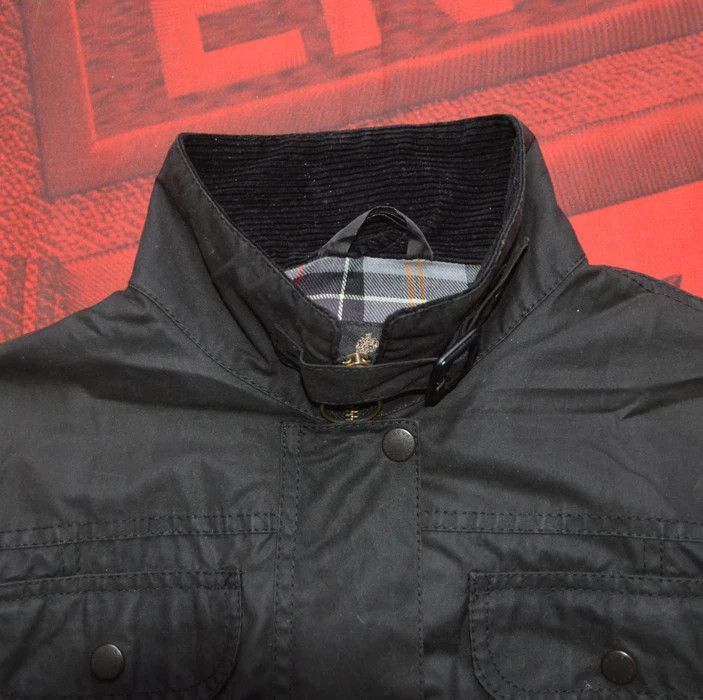 Barbour × Other Barbour Utility Mac Wax Women Jacket Black Waxed Cotton Size L / US 10 / IT 46 - 20 Thumbnail