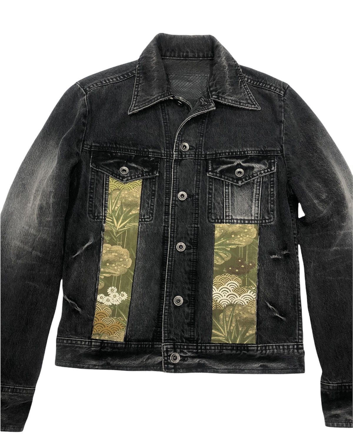 14th Addiction Rare 5351 Pour Les Homme Patchwork Trucker Jacket Size US M / EU 48-50 / 2 - 4 Thumbnail
